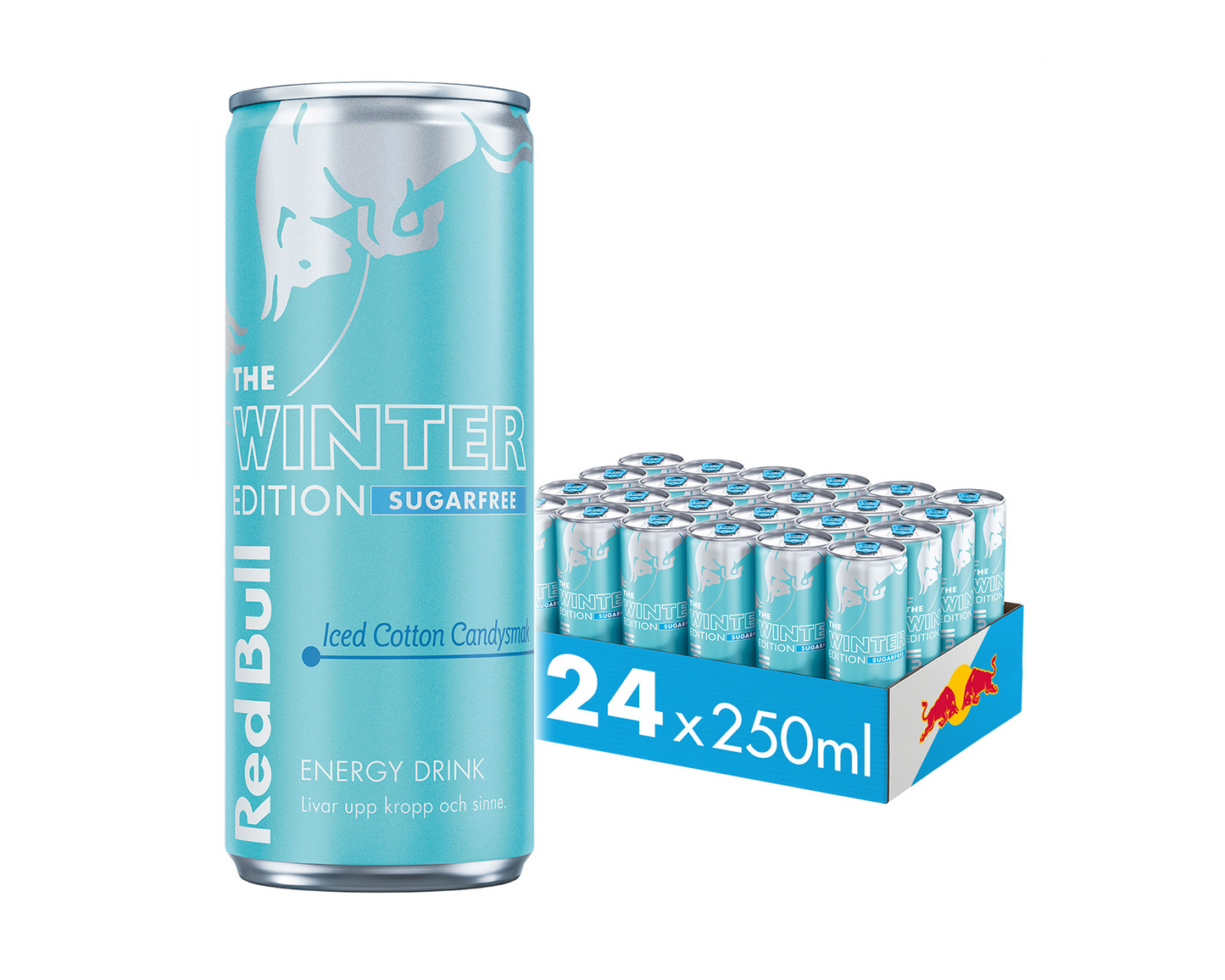 Red Bull Winter Edition Iced Cotton Candy Sugarfree 250 ml - Candyshop.ch