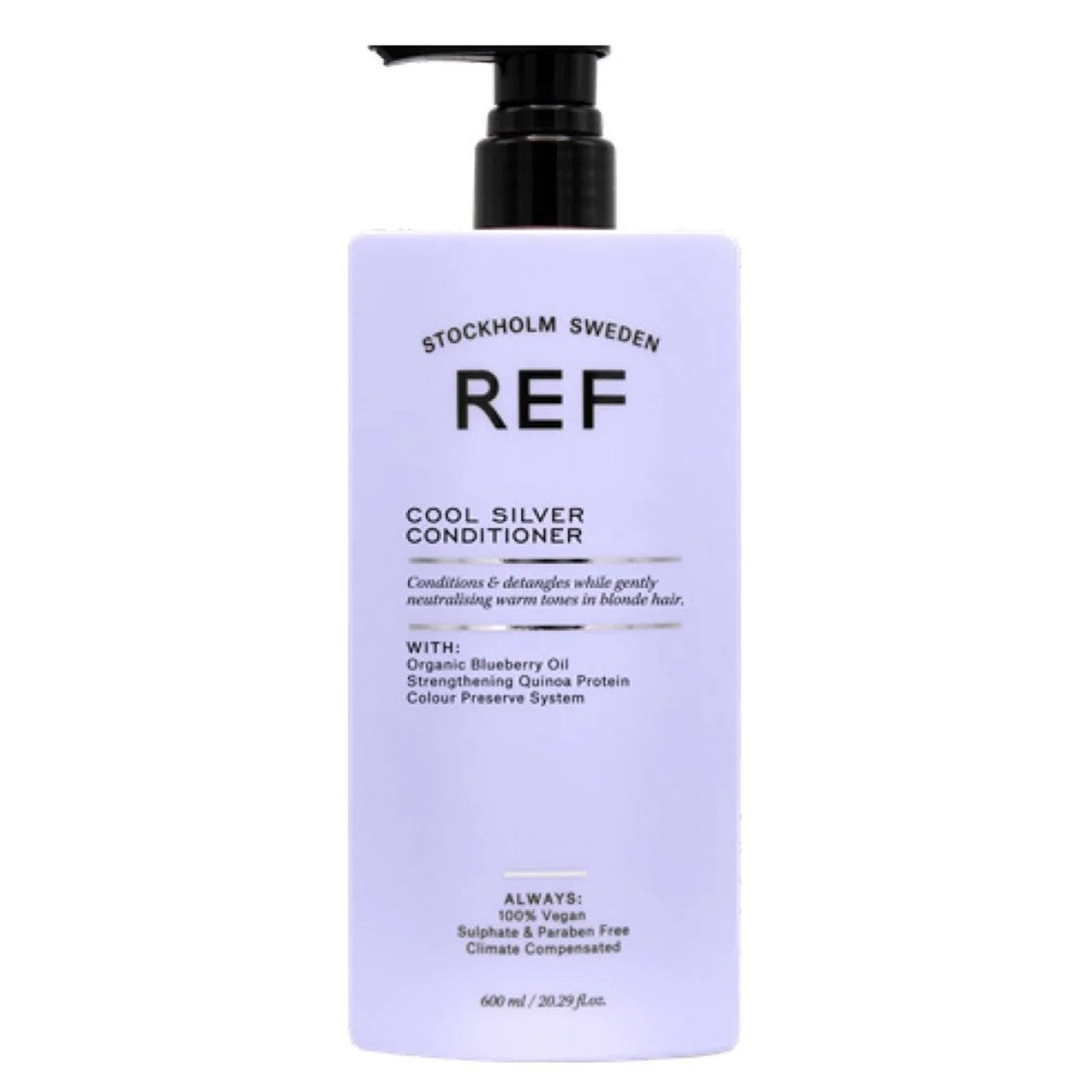 Ref Stockholm Ref Stockholm, Cool Silver, Sulfatfrei, Haarspülung, Neutralisieren warmer Töne, 600 ml Regular