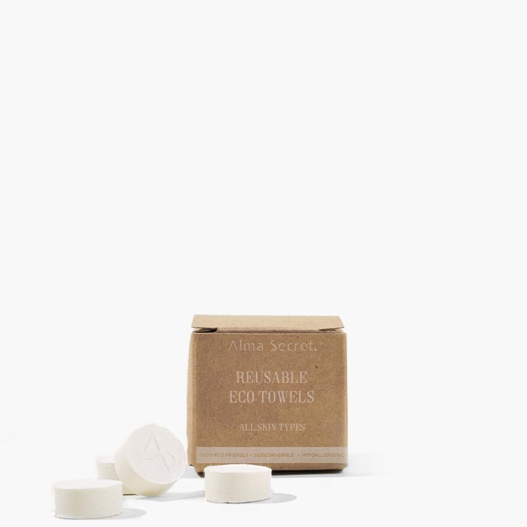 ALMA SECRET ALMA SECRET Reusable Eco-Towels Toallitas Comprimidas 15 Stück Kosmetik-Tücher