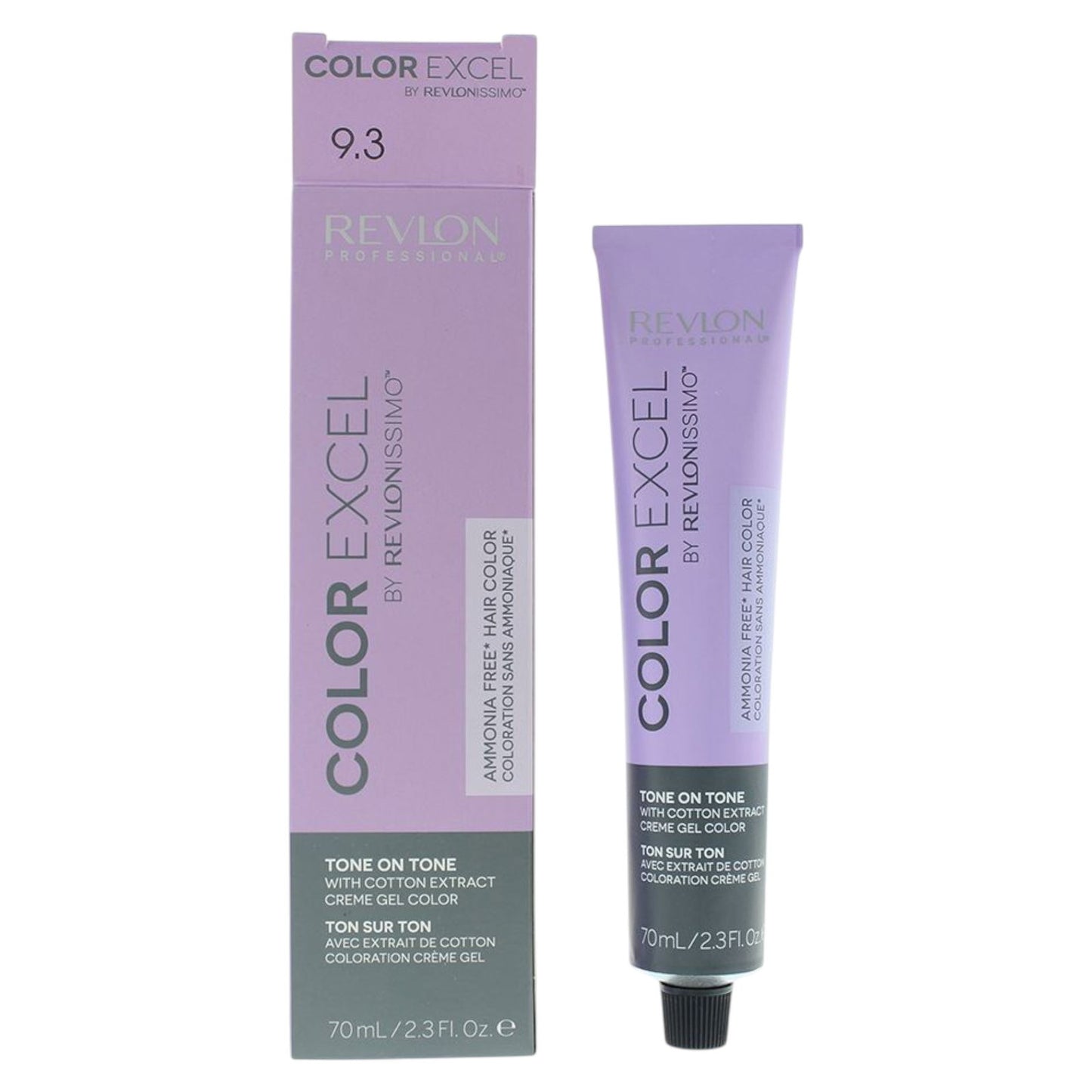 Revlon Revlon, Color Excel, Ammoniakfrei, Demi-permanente Haarfarbe, 9.3 Very Light Golden Blonde, 70 ml Regular