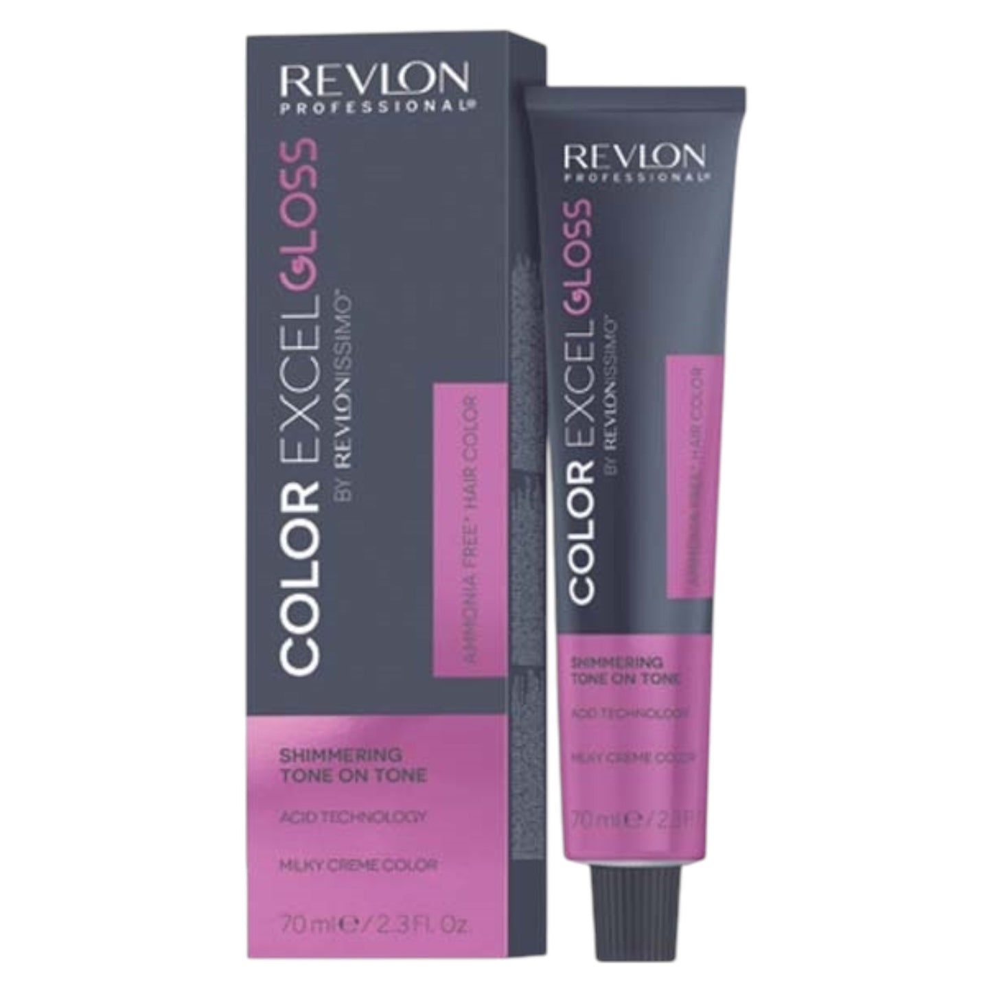 Revlon Revlon, Color Excel Gloss, Ammoniakfrei, Permanente Haarfarbe, 052 Raspberry Pink, 70 ml Regular