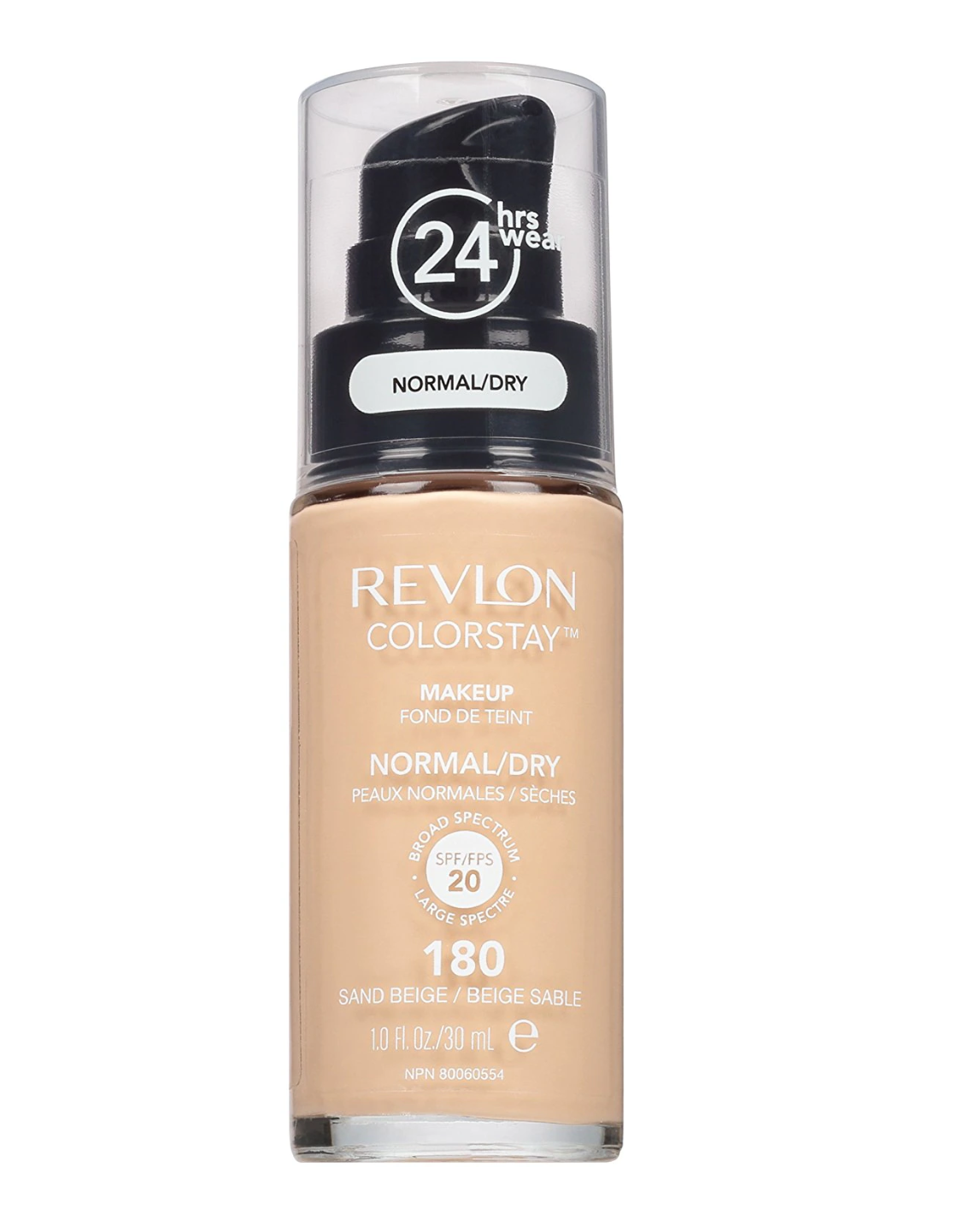 Revlon Flüssige Grundierung Revlon, Color Stay, Long Lasting, Liquid Foundation, 180, Sand Beige, SPF 20, 30 ml Regular