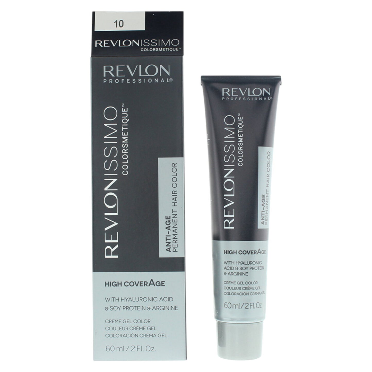Revlon Revlon, Revlonissimo Colorsmetique, Hyaluronsäure, Permanente Haarfarbe, 10 Lightest Blonde, 60 ml Regular