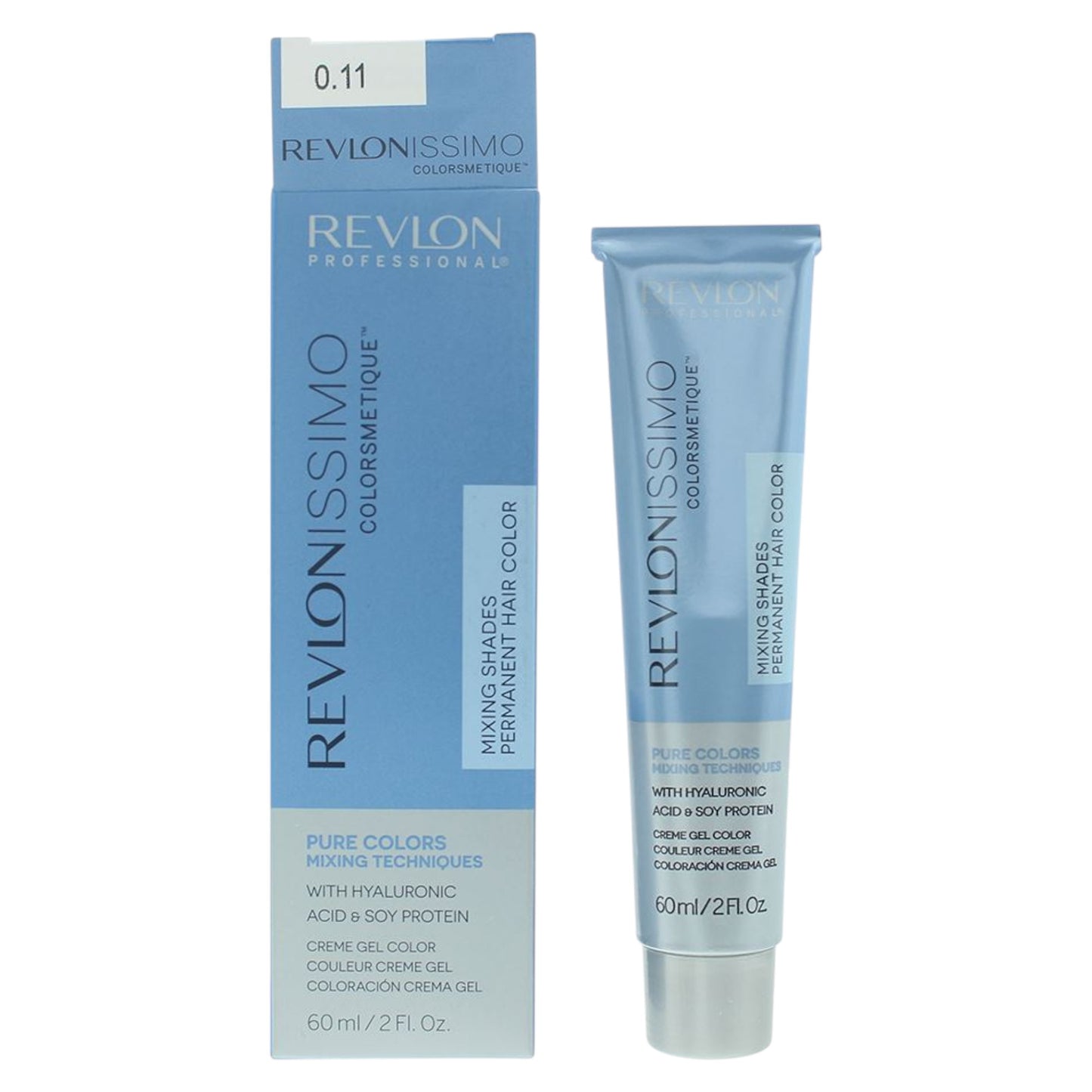 Revlon Revlon, Revlonissimo Colorsmetique, Nährend, Permanente Haarfarbe, 0.11 Grey, 60 ml Regular