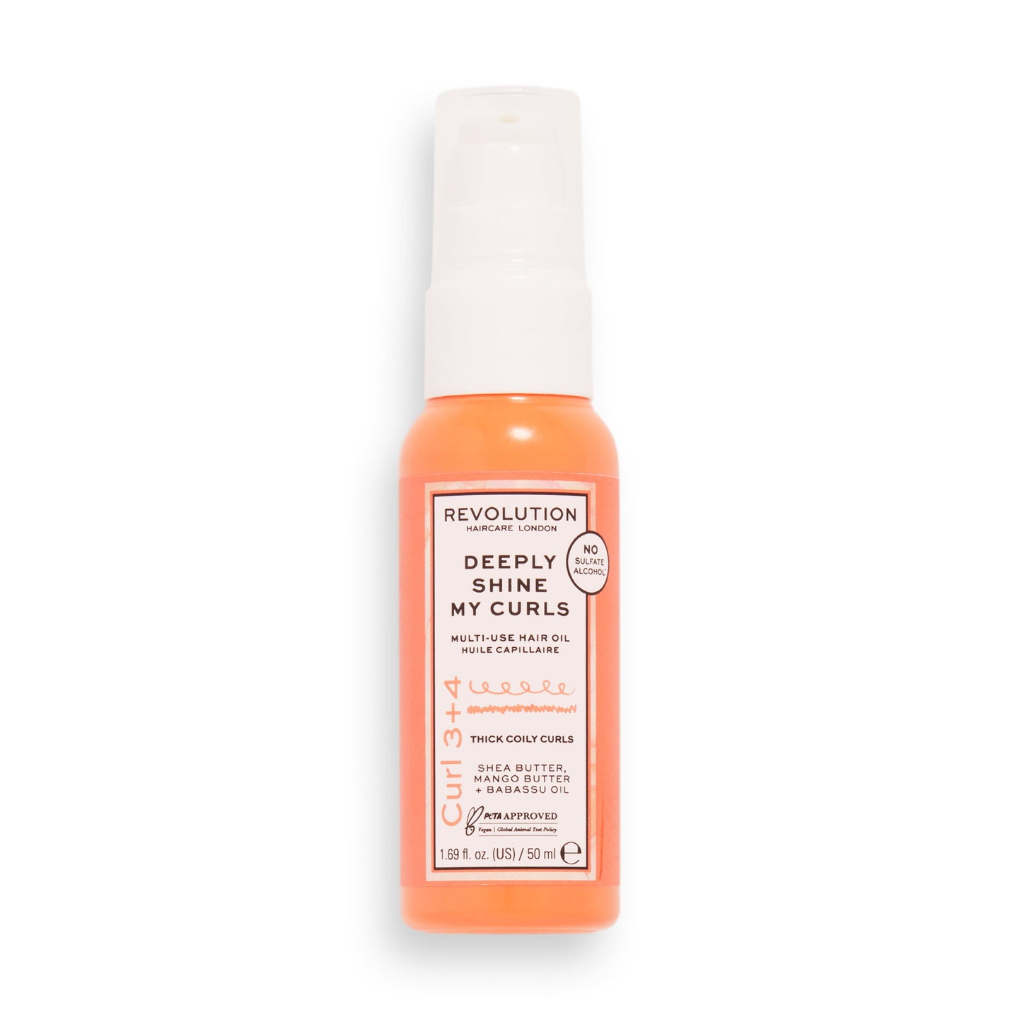 Revolution Haircare Revolution Haircare, My Curls 3+4, Haarölbehandlung, Definition & Glanz, 50 ml Regular