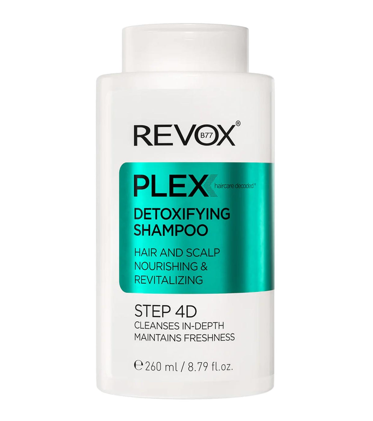 Revox B77 Haarshampoo Revox B77, Plex Step 4D, Hair Shampoo, For Detoxing, 260 ml Regular