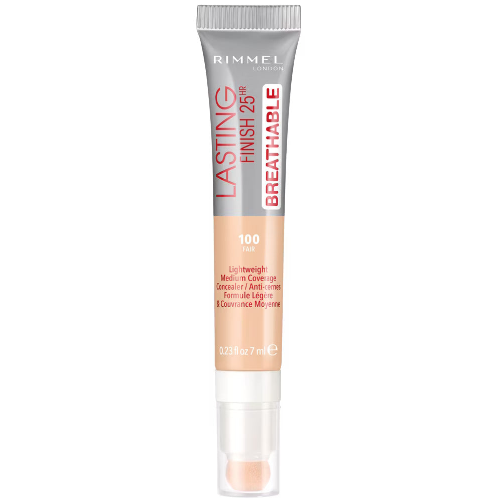 Rimmel London Rimmel London, Lasting Finish, Natürliche mittlere Deckkraft, Creme-Concealer, 100, Fair, 7 ml Regular