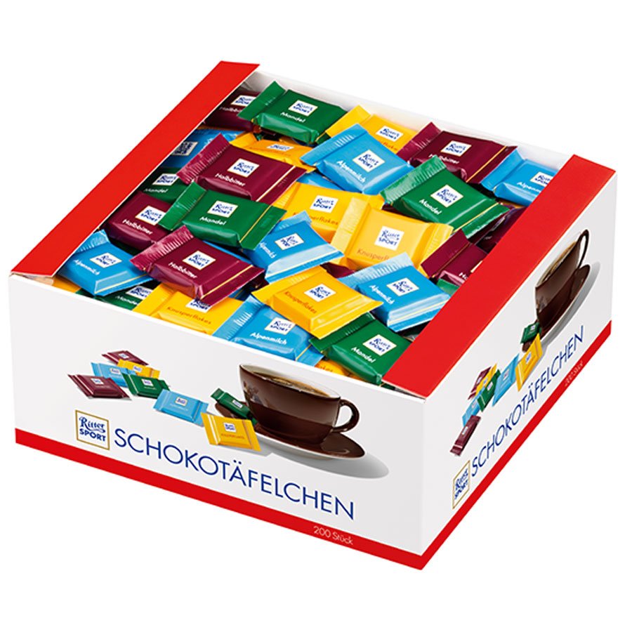 Ritter Sport mini Schokotäfelchen 200er - Candyshop.ch