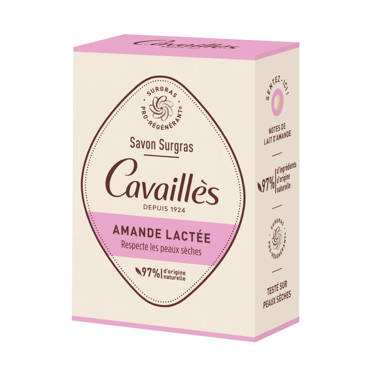 Roge Cavailles Mandelmilch Seifenstück 100 g – Sanfte Feuchtigkeit für die Haut