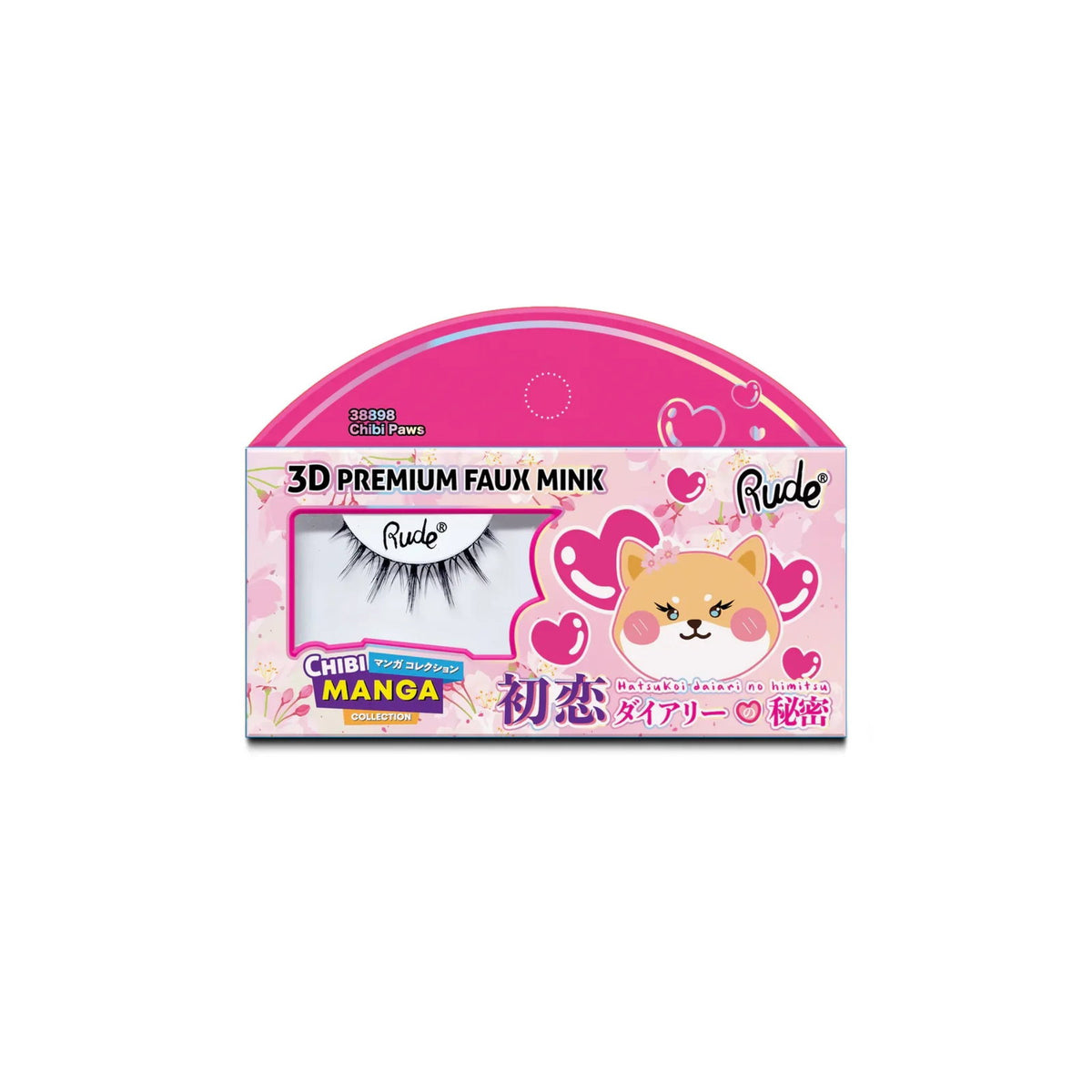 Rude Cosmetics Rude Cosmetics, Chibi Manga Faux Mink - Chibi Paws, Falsche Wimpern Regular