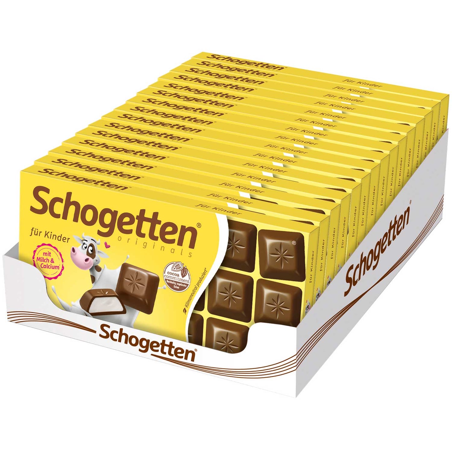 Schogetten für Kinder 100g Alpenvollmilch-Schokolade mit Milch-Crème-Füllung - Candyshop.ch
