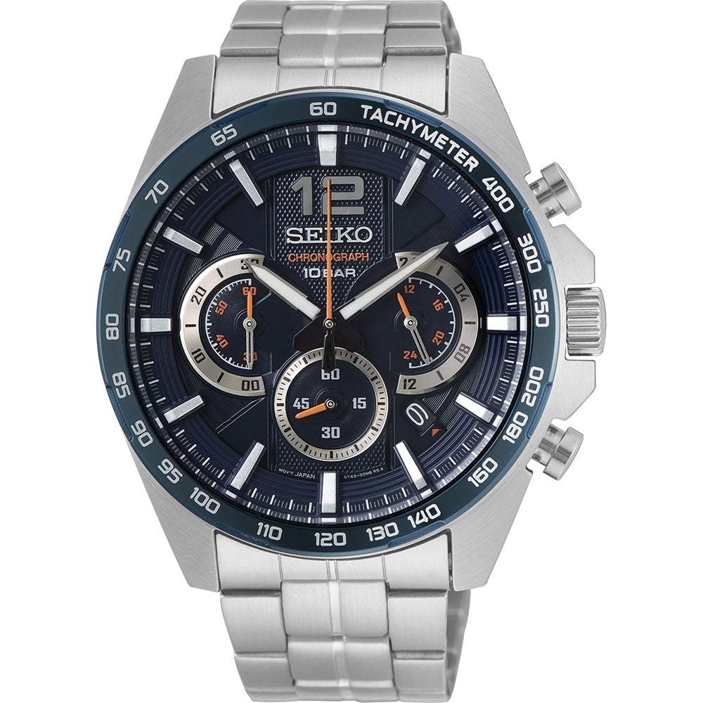 SEIKO SSB345P1 Chronograph Armbanduhr 44 mm ansicht-3