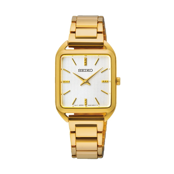 SEIKO SWR078P1 Only Time Armbanduhr 26 mm Gold ansicht-3