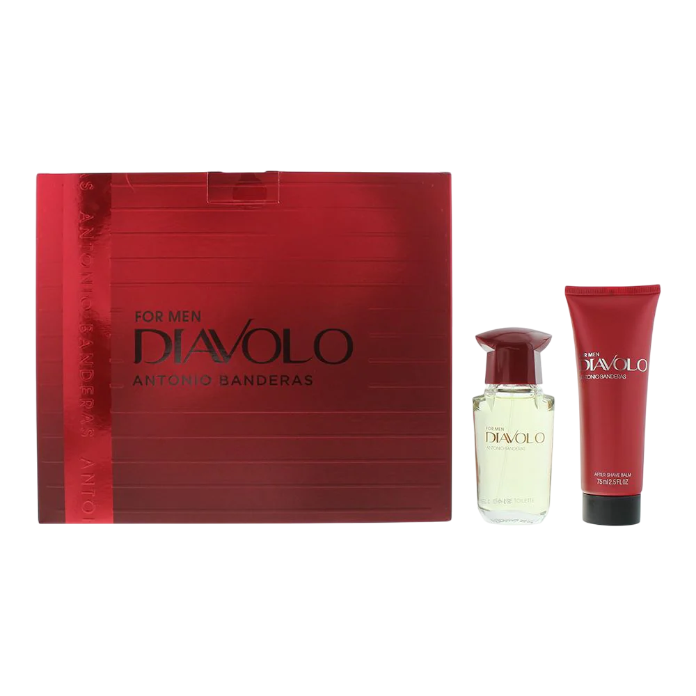 Antonio Banderas Parfümset Set Antonio Banderas: Diavolo, Eau De Toilette, For Men, 50 ml + Diavolo, Calming, After-Shave Bal