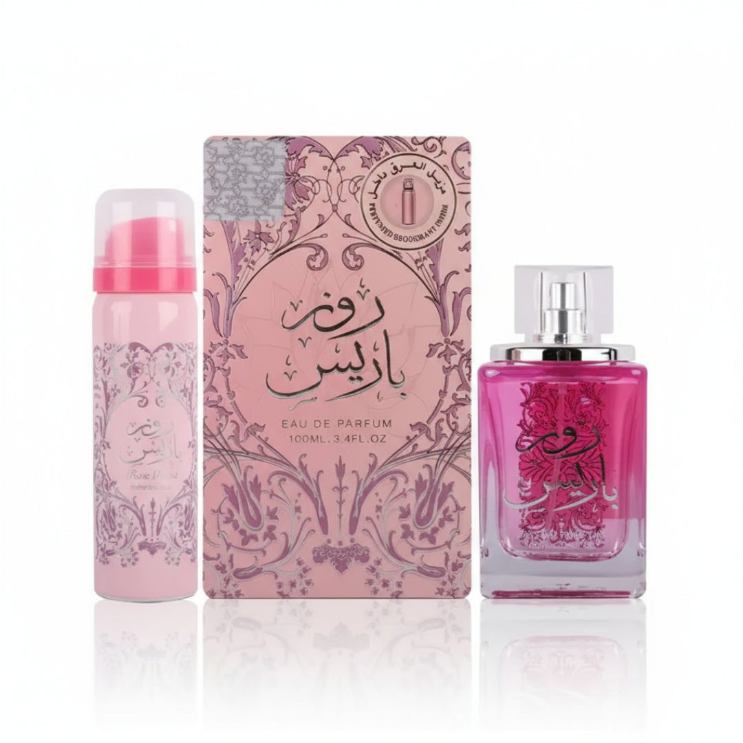 Ard Al Zaafaran Parfümset Set Ard Al Zaafaran: Rose Paris, Eau De Parfum, For Women, 100 ml + Rose Paris, Protection, Deodora