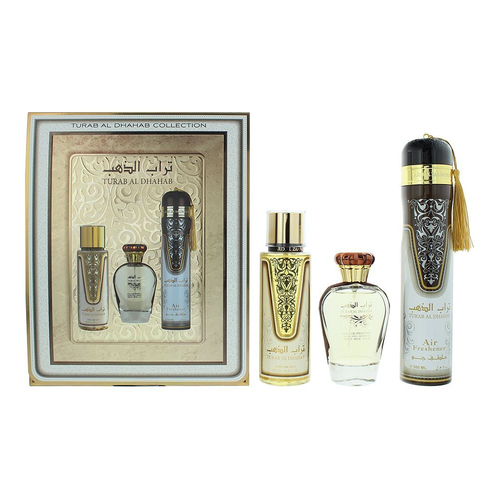 Ard Al Zaafaran Turab Al Dhahab Duftset – Eau de Parfum, Deodorant & Raumduft