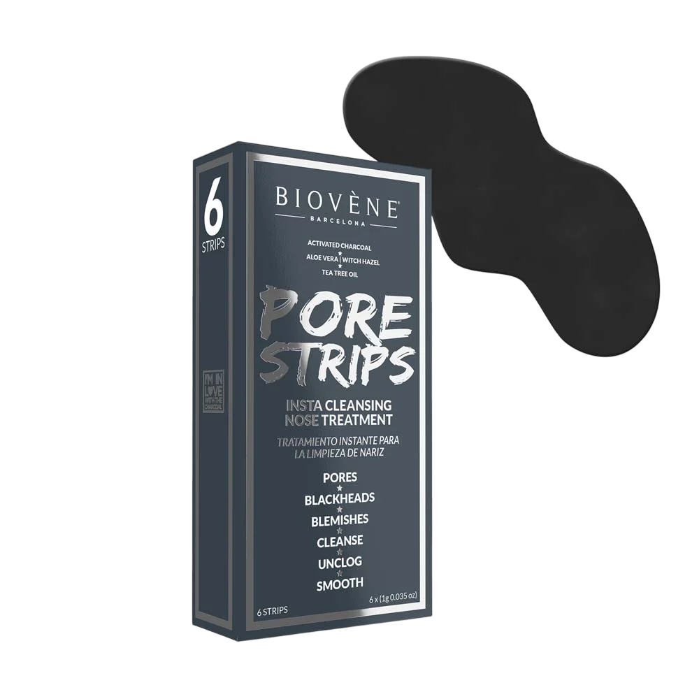 Biovene Setzen, Biovene, Pore Strip, Mitesserentferner, Nasenstreifen, 6 stk, 1 g *Tester