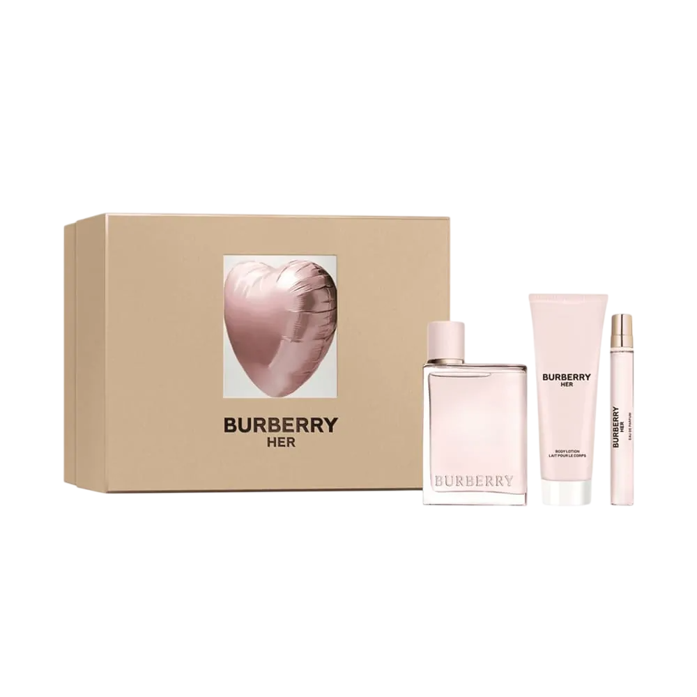 Burberry Parfümset Set Burberry: Her, Eau De Parfum, For Women, 100 ml + Her, Eau De Parfum, For Women, 10 ml + Her, Moisturi