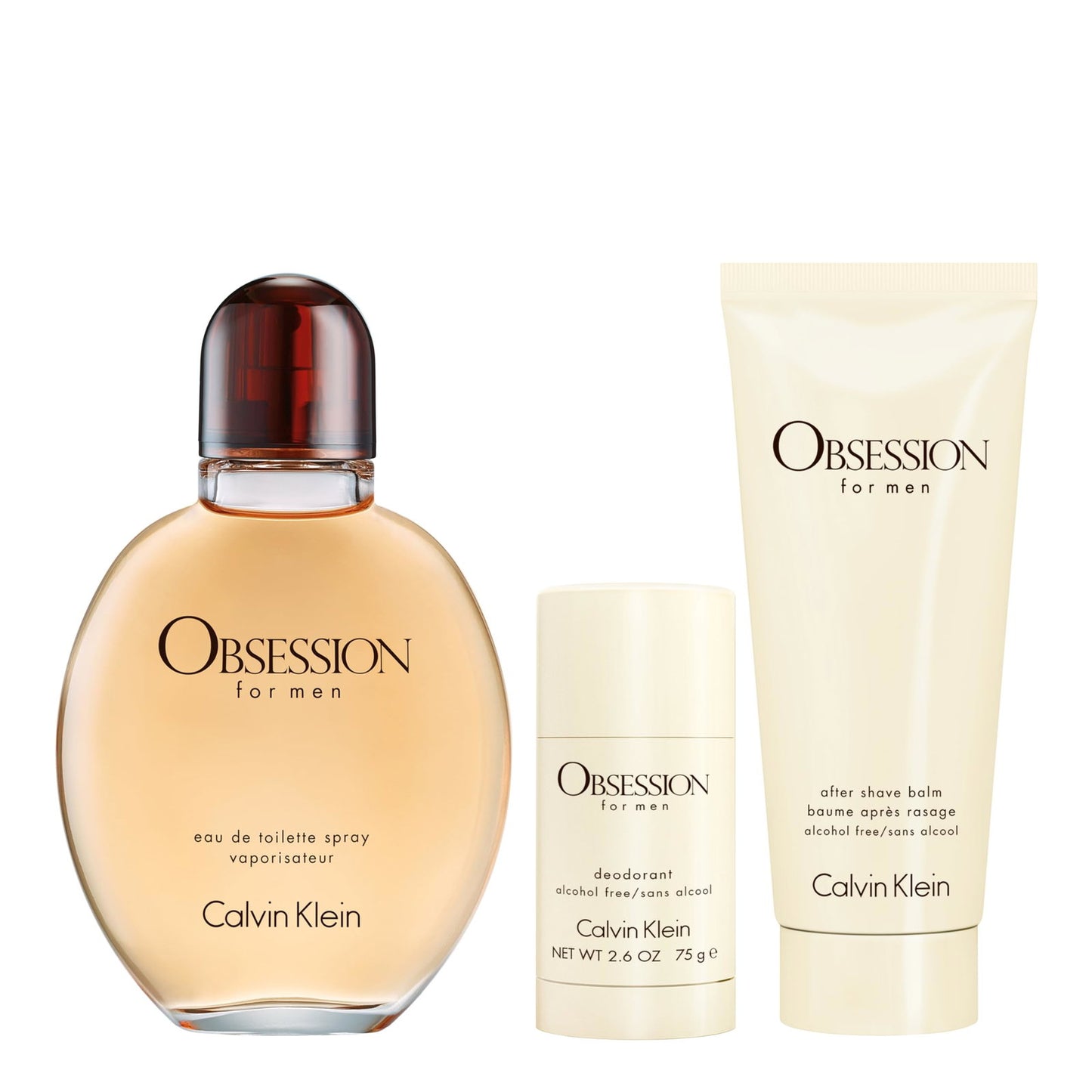 Calvin Klein Parfümset Set Calvin Klein: Obsession, Eau De Toilette, For Men, 125 ml + Obsession, Calming, After-Shave Balm,