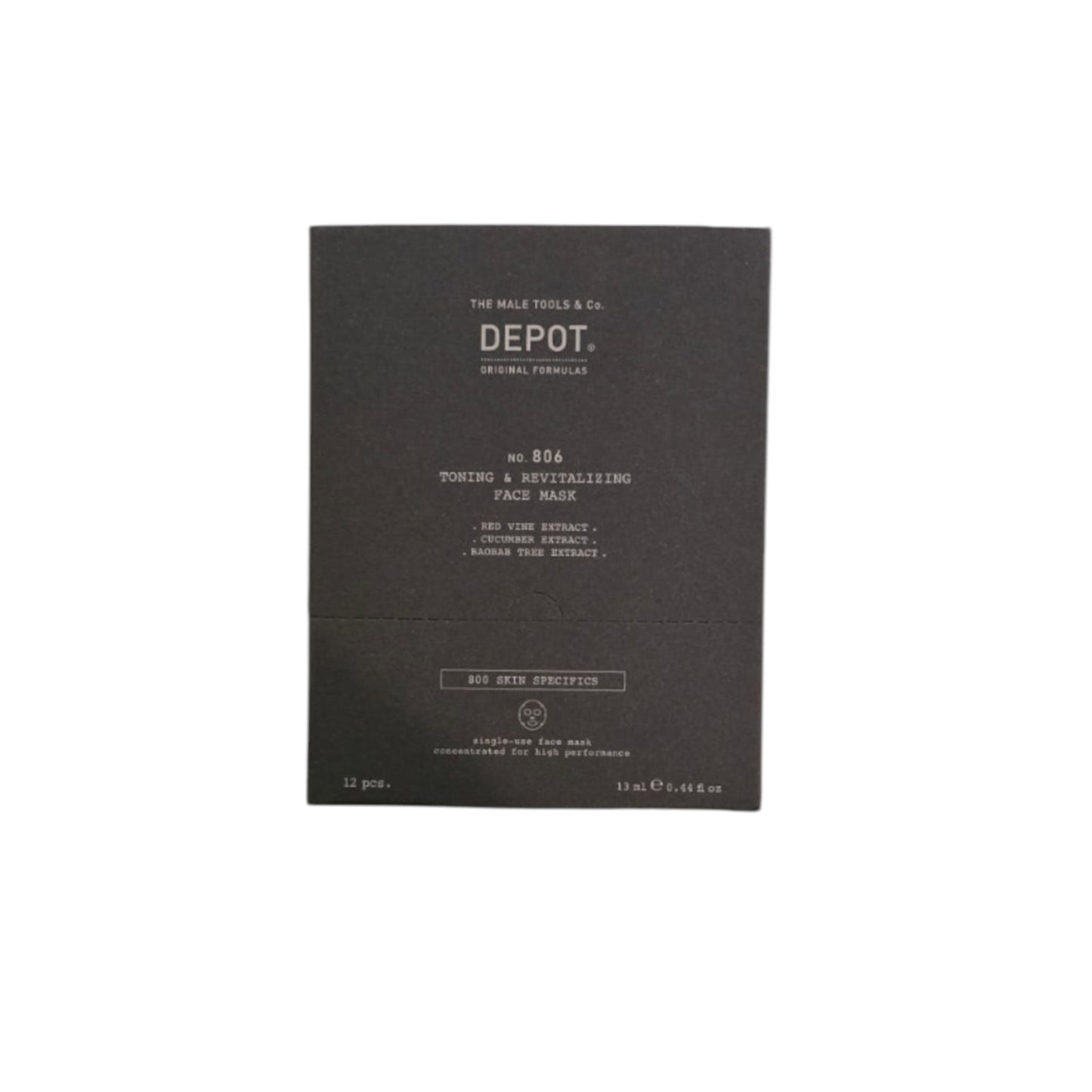 Depot Setzen, Depot, 800 Skin Specifics No. 806, Hyaluronsäure, Tonen und Revitalisieren, Gesichtsmaske, Für das Gesicht, Tag