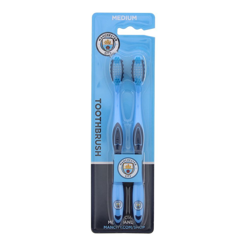 Epl Duo Set, Epl, Manchester City, Zahnbürste, Blau, 2 stk Regular