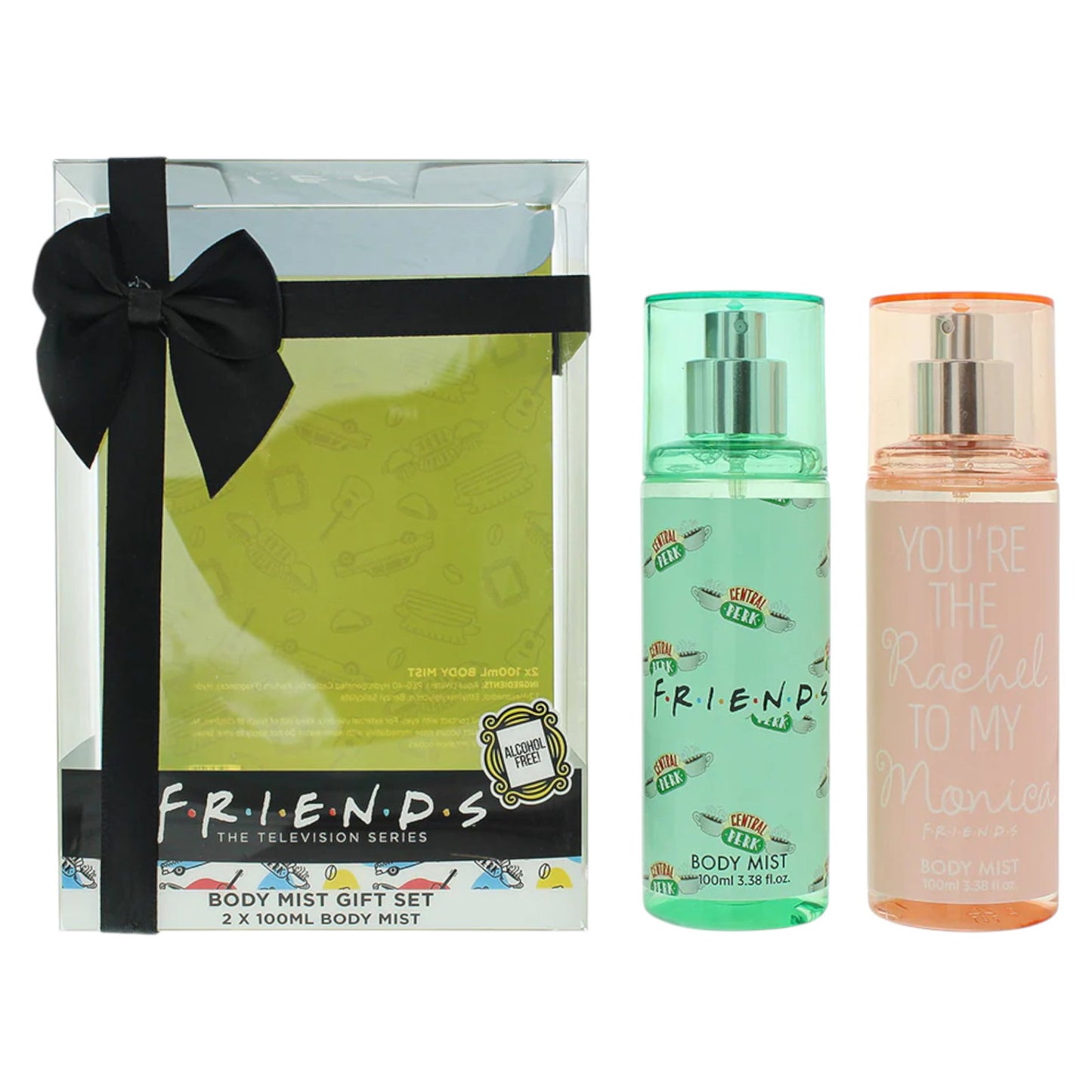 Warner Bros Duo Set, Warner Bros, Friends, Feuchtigkeitsspendend & glättend, Körperspray, 2 stk, 100 ml Regular