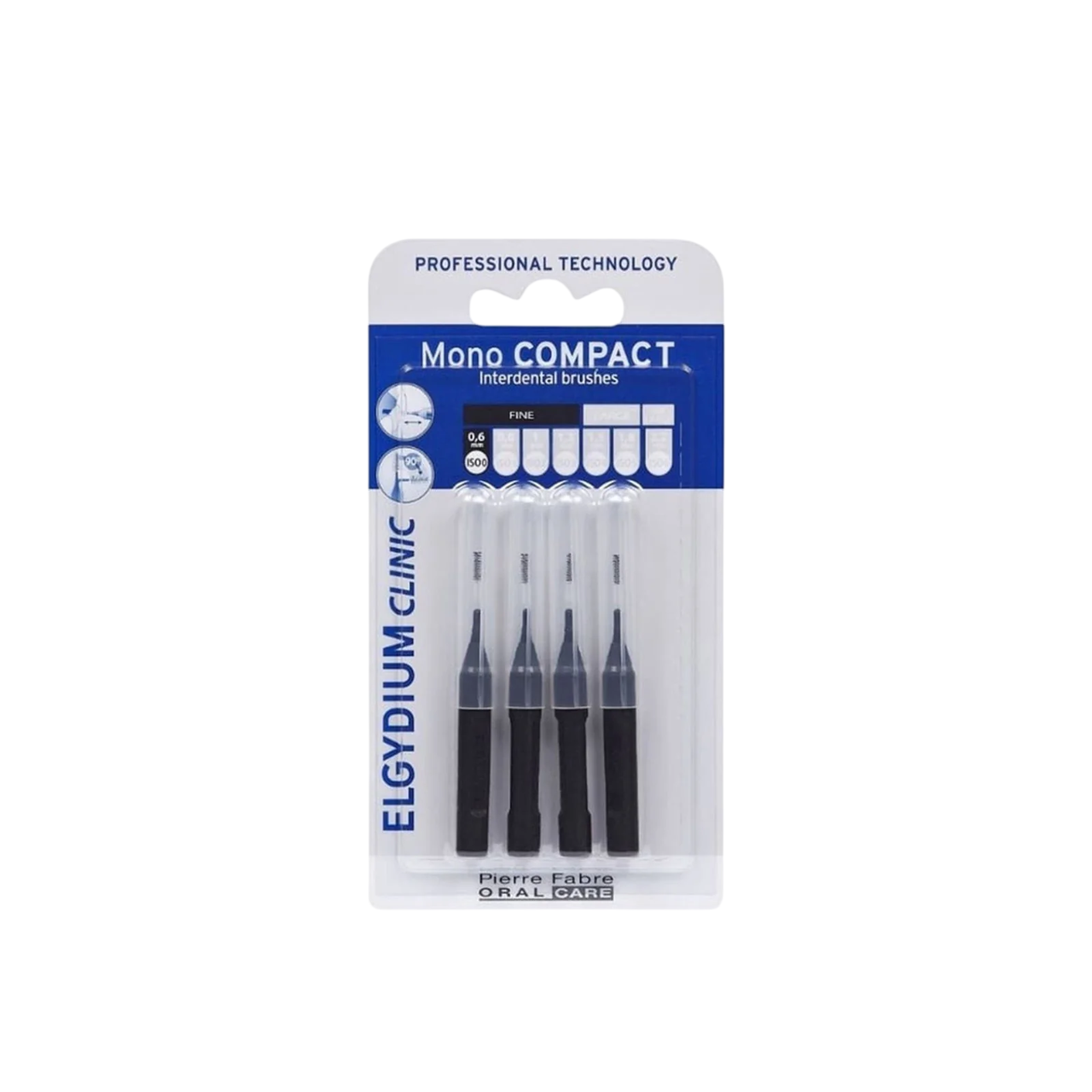 Elgydium Setzen, Elgydium, Interdentalbürste, Schwarz, 4 stk Regular