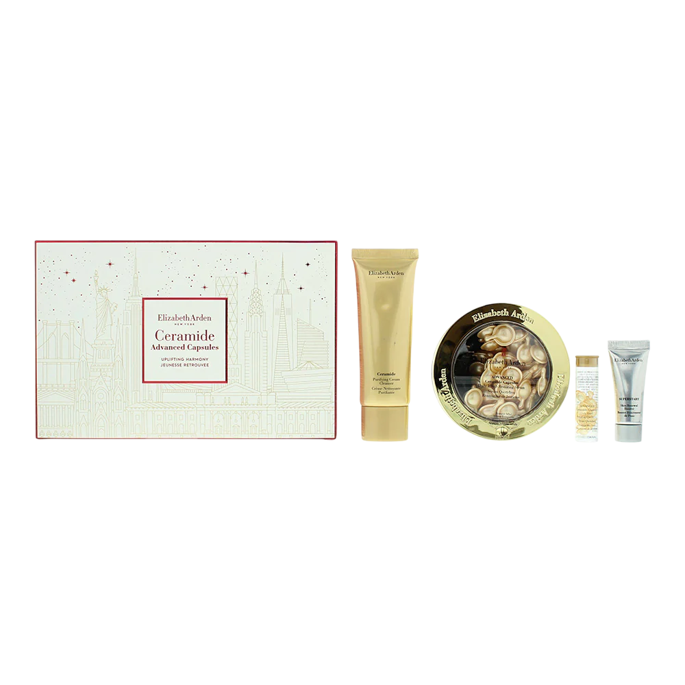 Elizabeth Arden Hautpflegeset mit Ceramide Serum, Augenpflege & Reinigungscreme – 72 Teile