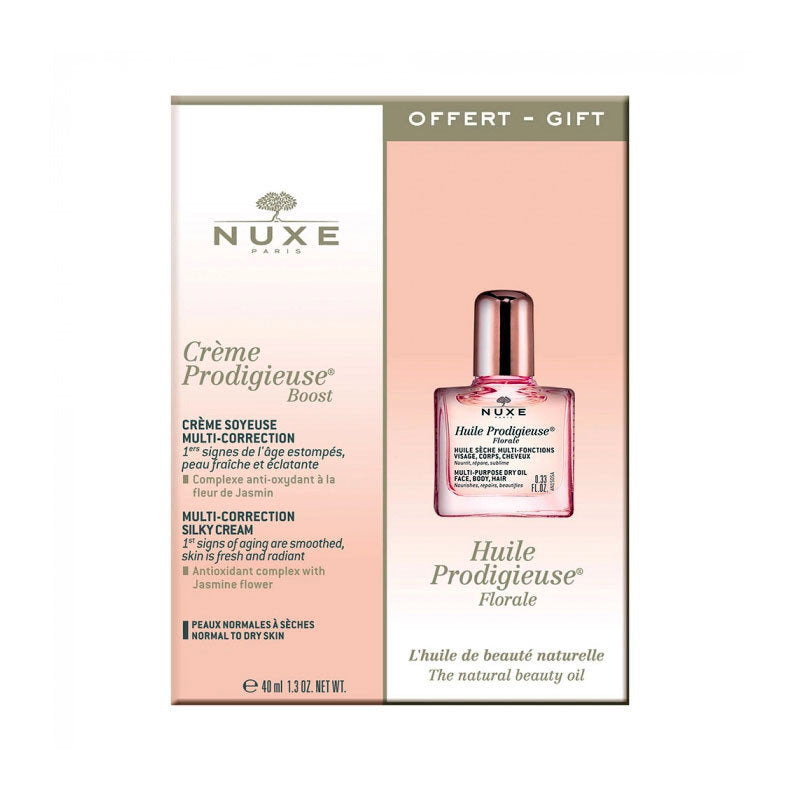 Nuxe Hautpflegeset Huile Prodigieuse Florale Set Nuxe: Creme Prodigieuse Boost, Smoothing, Cream, For Face, 40 ml + Prodigieu