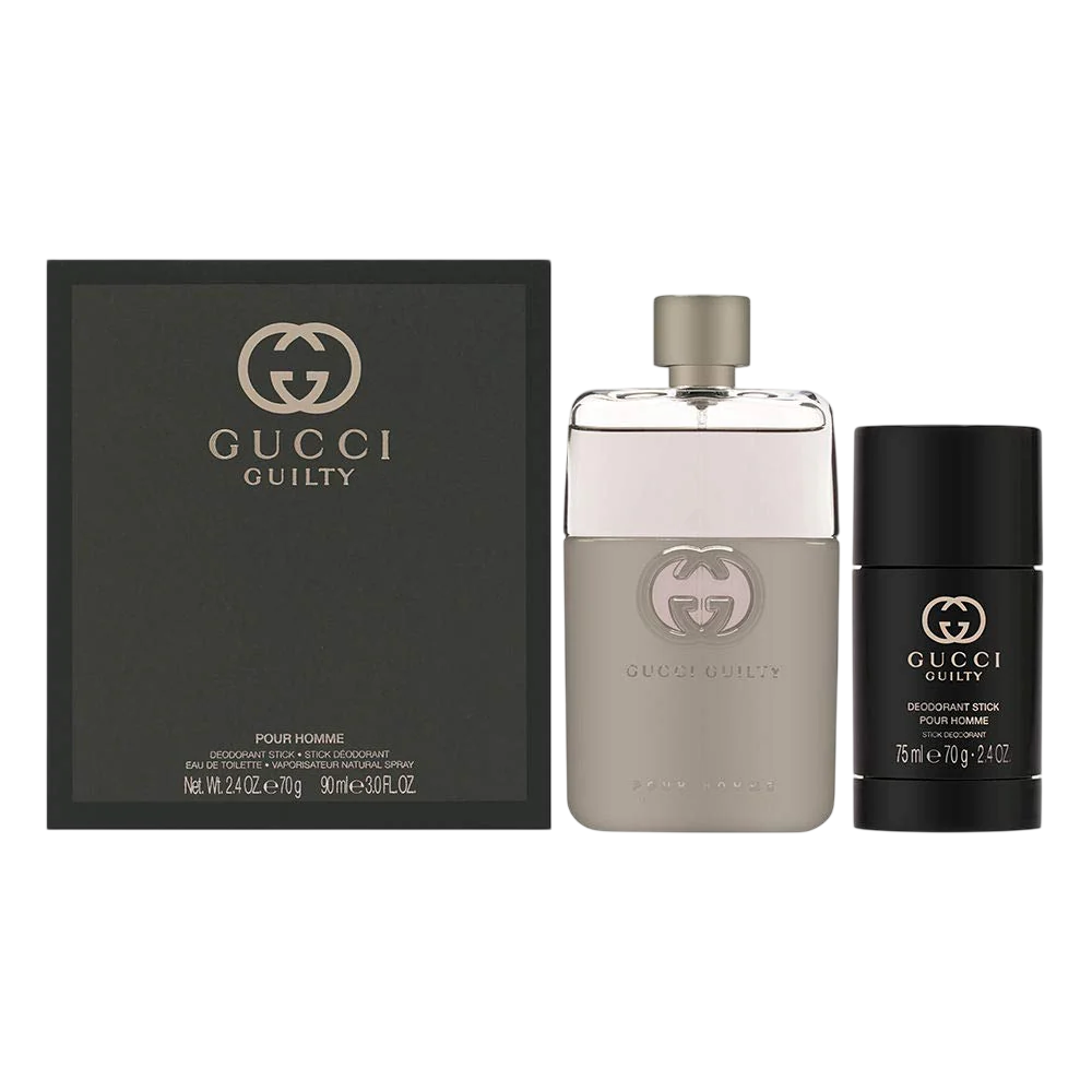 Gucci Parfümset Set Gucci: Guilty, Eau De Toilette, For Men, 90 ml + Guilty, Deodorant Stick, For Men, 75 g Regular