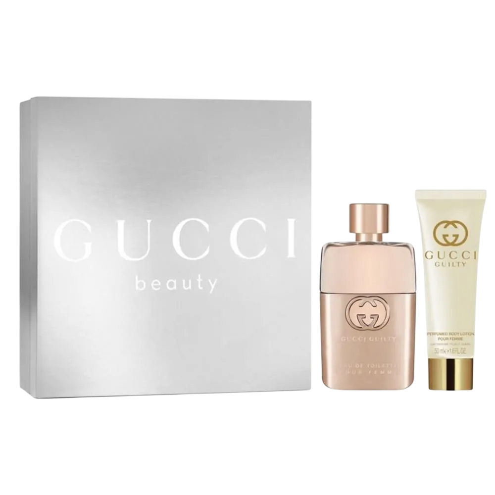 Gucci Guilty Pour Femme Duft-Set – Eau de Toilette 50 ml & Body Lotion 50 ml für Damen
