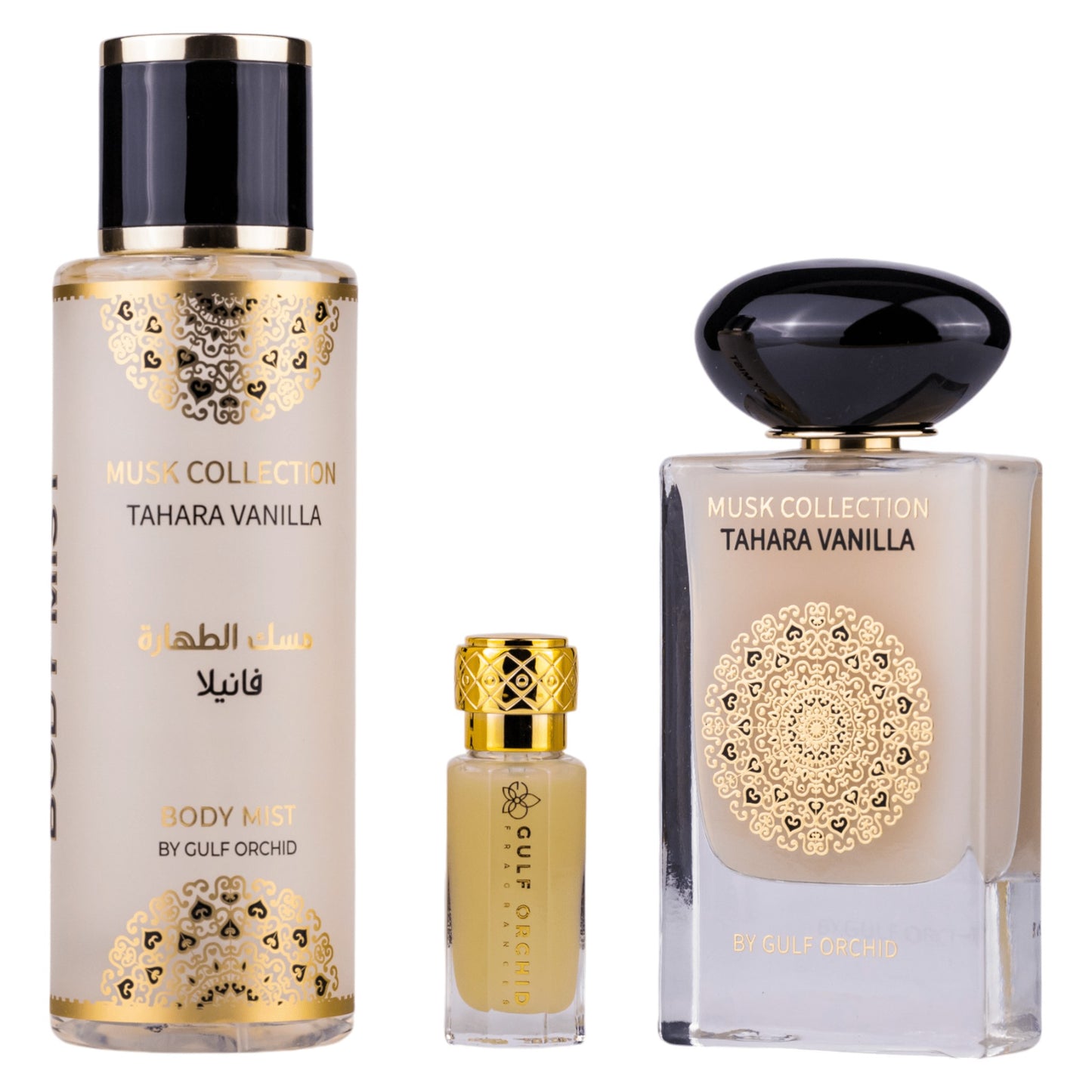 Gulf Orchid Parfümset Set Gulf Orchid: Tahara Vanilla, Eau De Parfum, Unisex, 60 ml + Tahara Vanilla, Scented Spray, For Wome