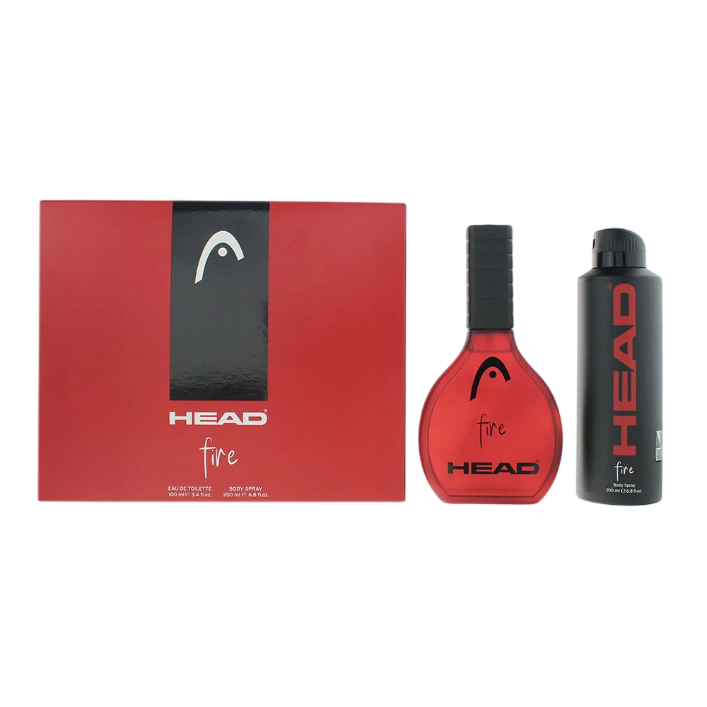 Head Parfümset Set Head: Fire, Eau De Toilette, For Men, 100 ml + Fire, Deodorant Spray, For Men, 200 ml Regular
