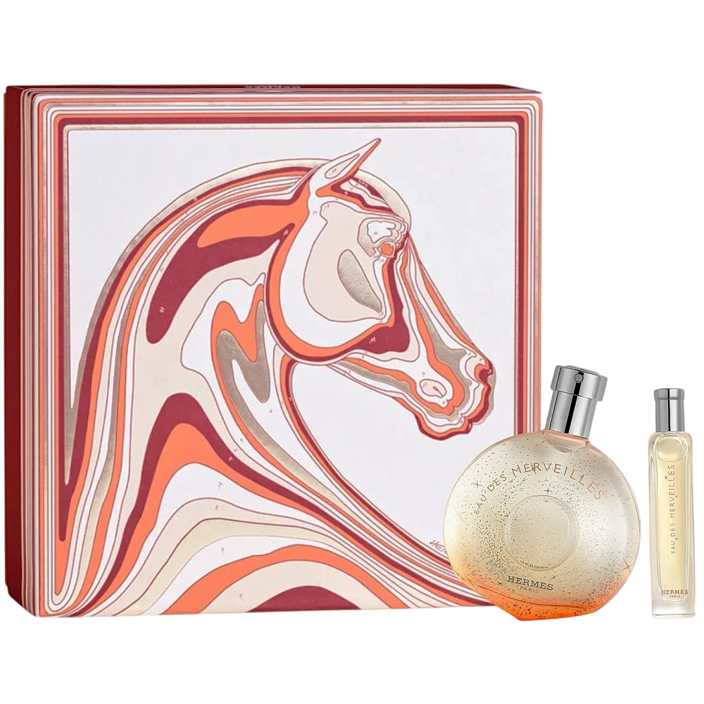 Hermes Parfümset Set Hermes: Eau des Merveilles, Eau De Toilette, For Women, 50 ml + Eau des Merveilles, Eau De Toilette, For