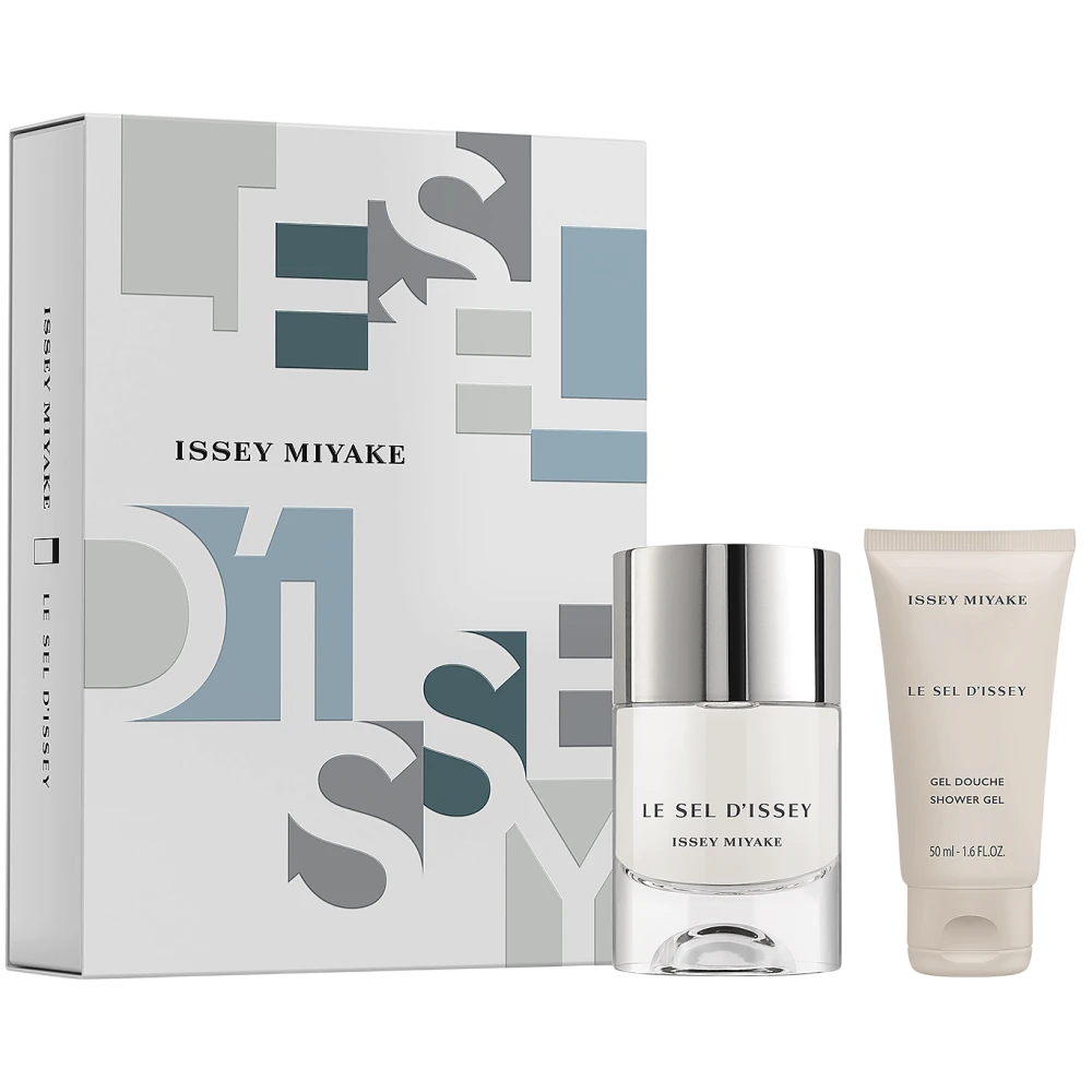 Issey Miyake Parfümset Set Issey Miyake: Le Sel D'Issey, Eau De Toilette, For Men, 50 ml + Le Sel D'Issey, Shower Gel, For Al