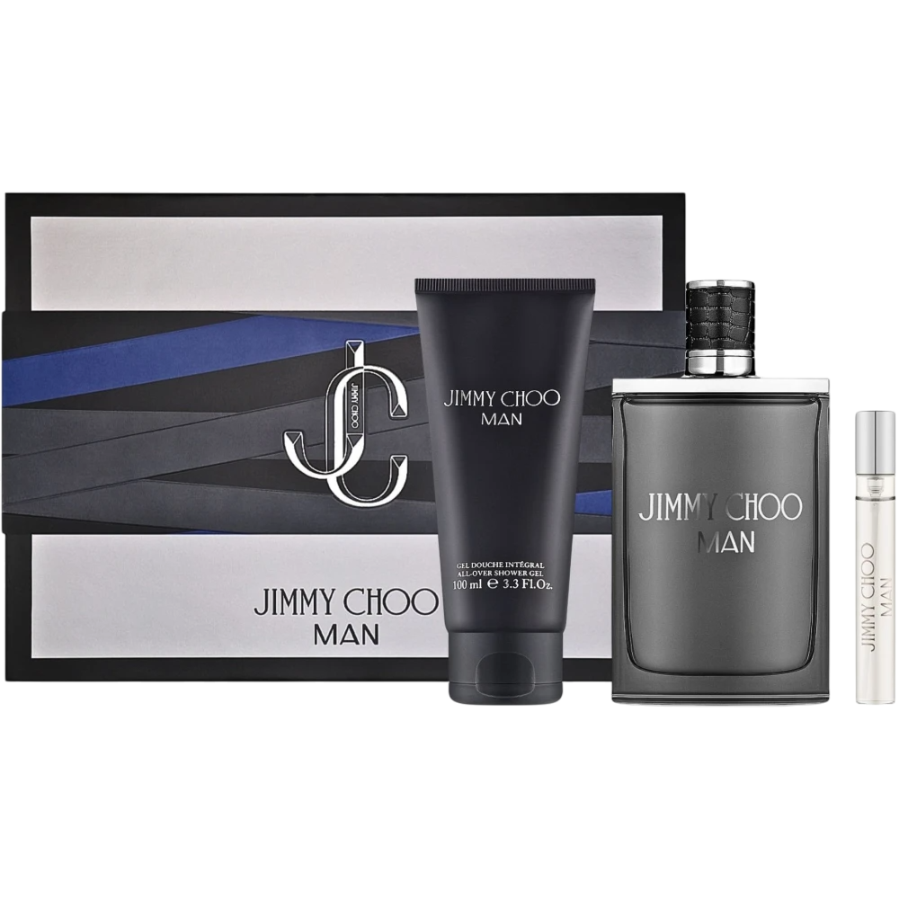 Jimmy Choo Parfümset Set Jimmy Choo: Man, Eau De Toilette, For Men, 100 ml + Man, Eau De Toilette, For Men, 10 ml + Man, Show