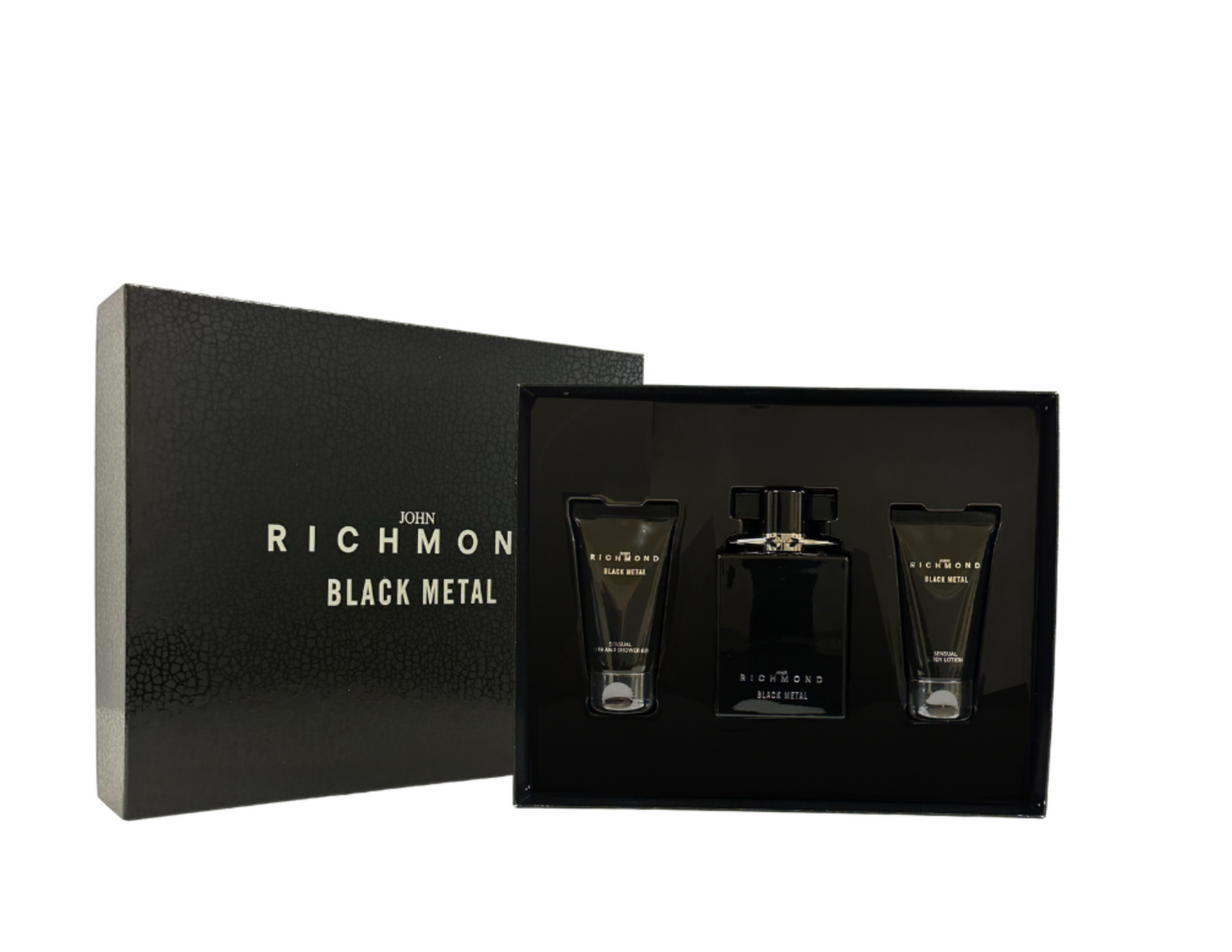 John Richmond Parfümset Set John Richmond: Black Metal, Natural, Cleansing, Shower Gel, 50 ml + Black Metal, Body Lotion, 50