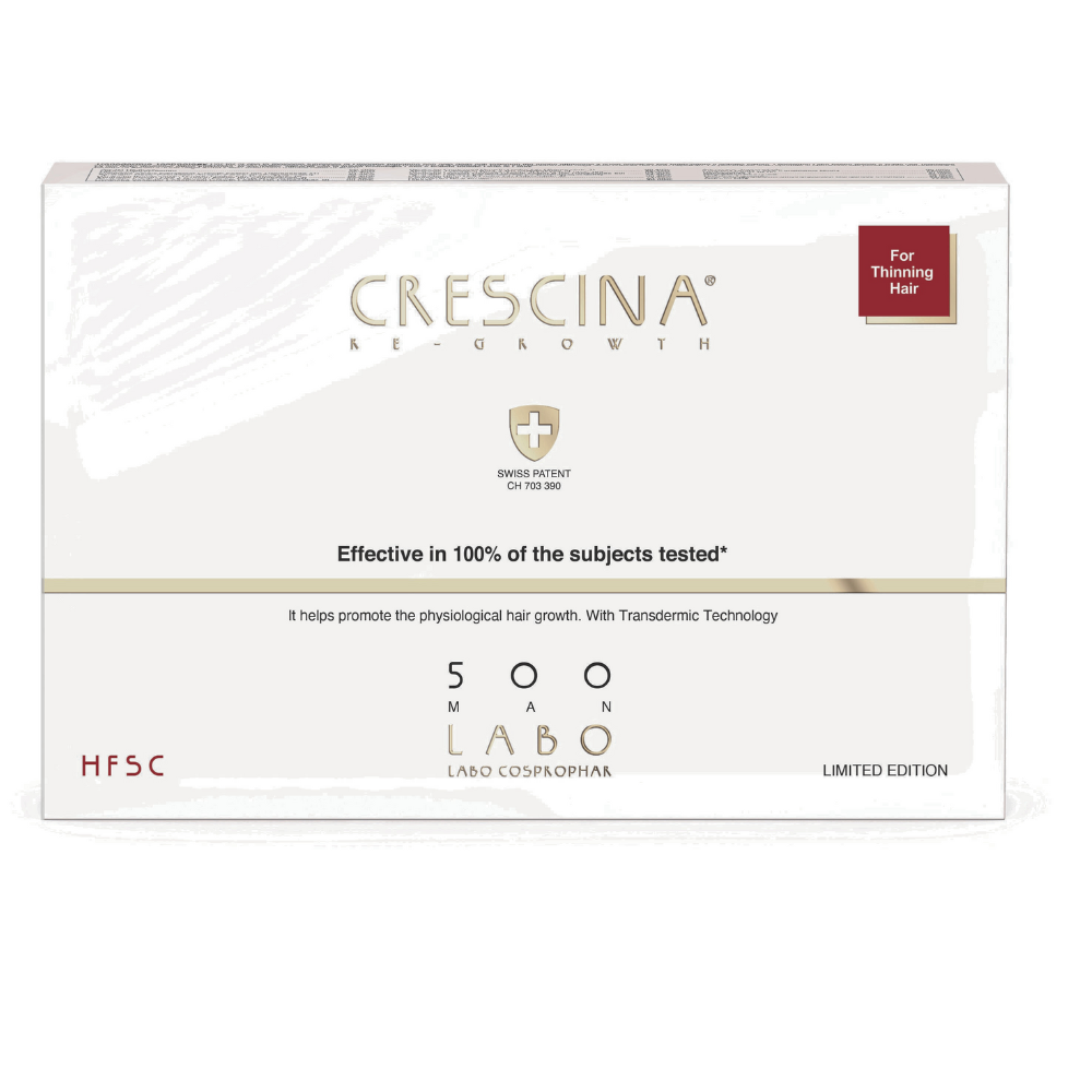 Labo Cosprophar Suisse Setzen, Labo Cosprophar Suisse, Crescina, Transdermic HFSC 500, Zur Wachstumsstimulation, Ampullen Beh
