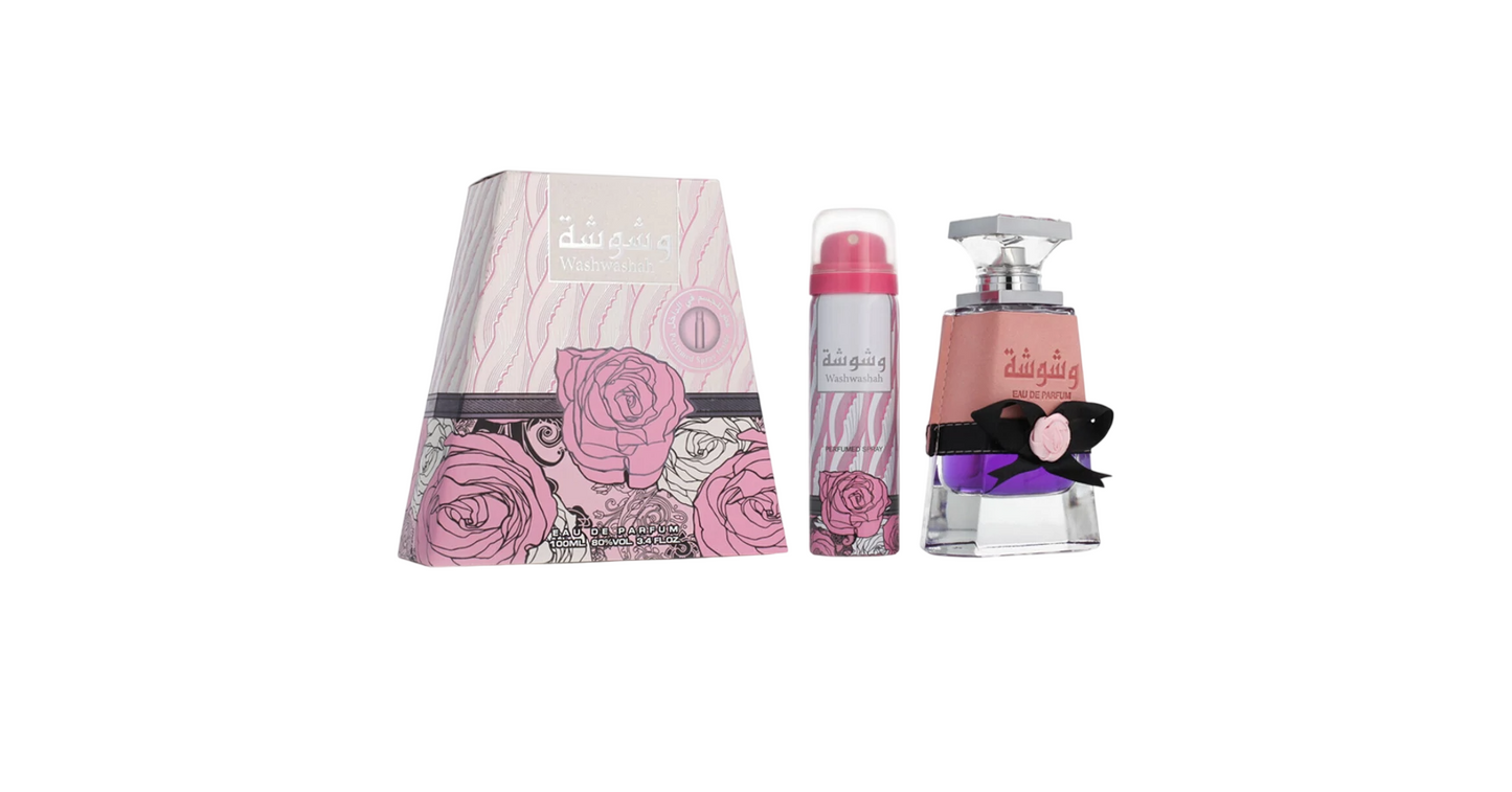 Lattafa Washwasha Duftset für Damen – Eau De Parfum 100 ml & Body Spray 50 ml