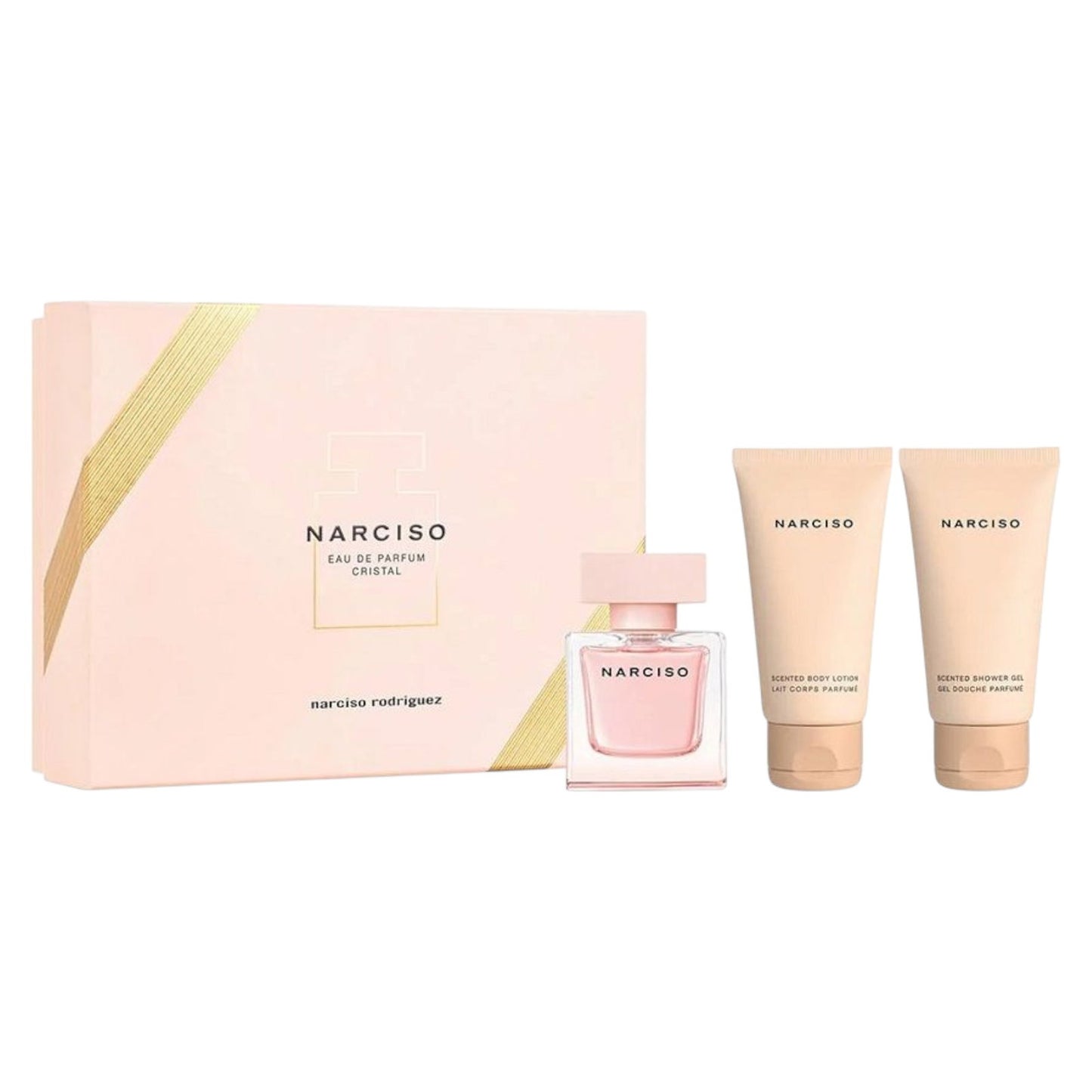 Narciso Rodriguez Parfümset Set Narciso Rodriguez: Cristal, Eau De Parfum, For Women, 50 ml + Cristal, Hydrating, Shower Gel,