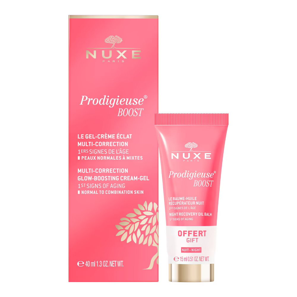 Nuxe Hautpflegeset Set Nuxe: Creme Prodigieuse Boost, Recovery, Night, Balm, For Face, 15 ml + Prodigieuse Boost, Multi-Corre