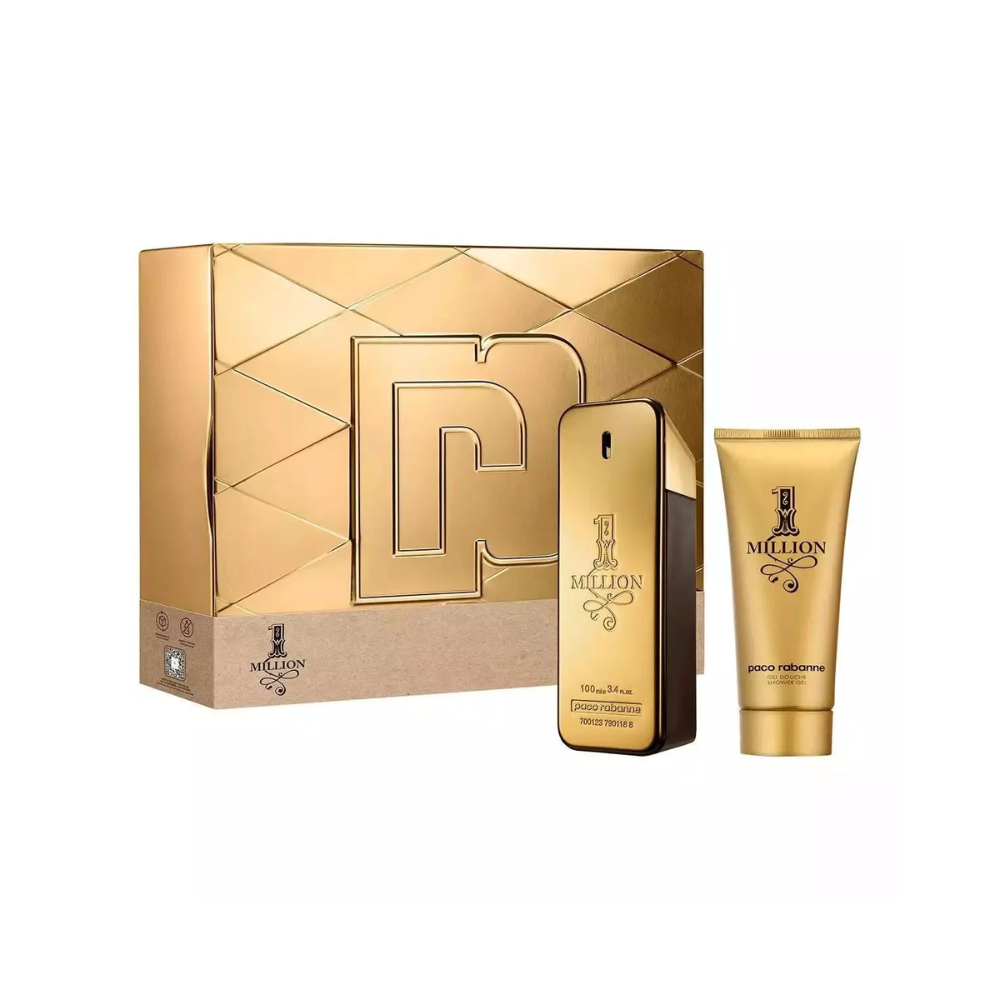 Paco Rabanne Parfümset Set Paco Rabanne: 1 Million, Eau De Toilette, For Men, 100 ml + 1 Million, Shower Gel, For All Skin Ty
