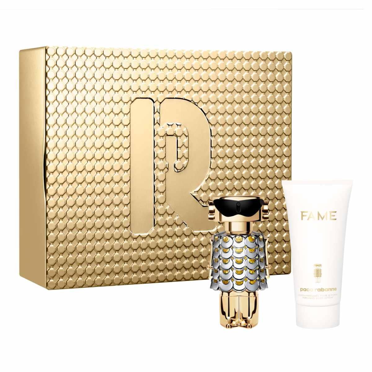 Paco Rabanne Parfümset Set Paco Rabanne: Fame, Eau De Parfum, For Women, 50 ml + Fame, Hydrating, Body Lotion, 75 ml Regular