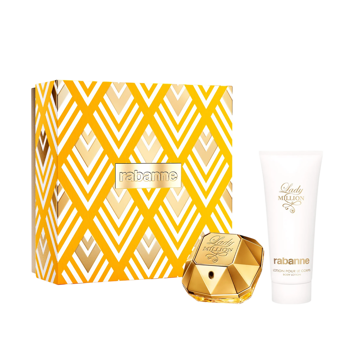 Paco Rabanne Parfümset Set Paco Rabanne: Lady Million, Eau De Parfum, For Women, 50 ml + Lady Million, Hydrating, Body Lotion