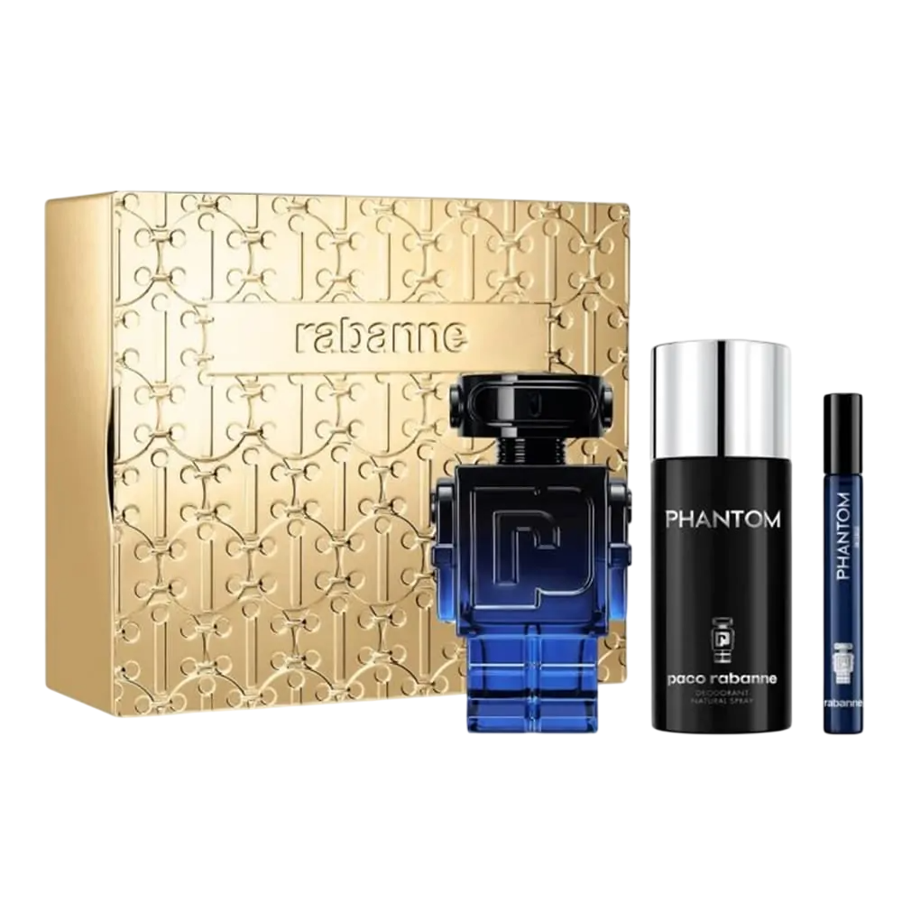 Paco Rabanne Parfümset Set Paco Rabanne: Phantom Intense, Eau De Parfum, For Men, Refillable, 100 ml + Phantom Intense, Eau D
