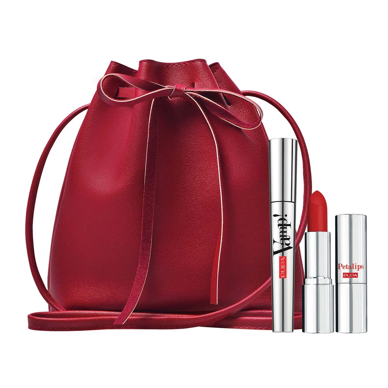 Pupa Schminkset Set Pupa: Vamp! Definition, Paraben-Free, Waterproof, Lash Defining, Mascara, 001, Extra Black, 9 ml + Petali