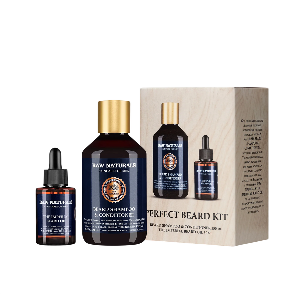 Raw Naturals 100% vegan Beard Shampoo Softness 250 ml