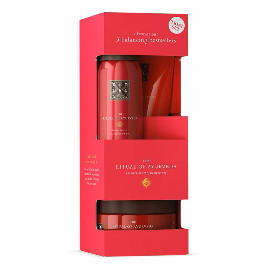 Rituals Parfümset Set Rituals: The Ritual Of Ayurveda, Shower Mousse, 50 ml + The Ritual Of Ayurveda, Rejuvenating, Body Scru
