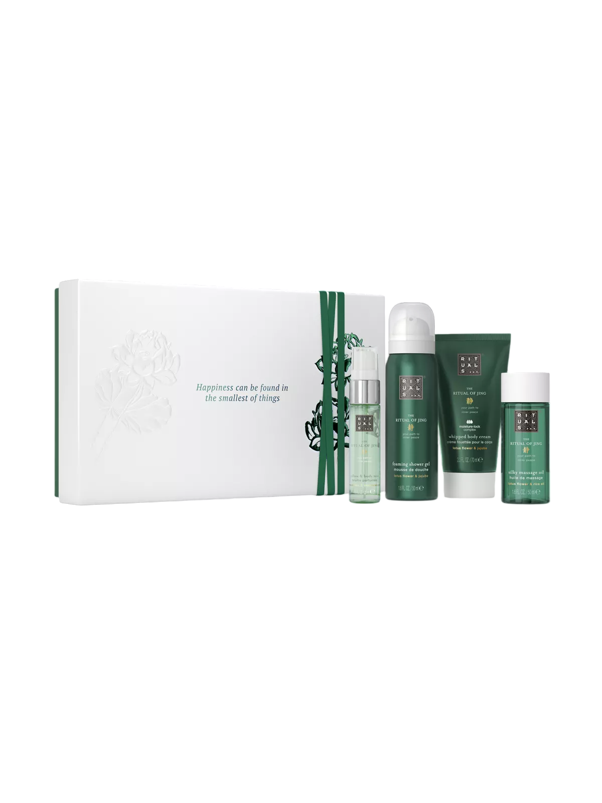Rituals Körperpflegeset Set Rituals: The Ritual Of Jing, Shower Gel, All Skin Types, 50 ml + The Ritual Of Jing, Soothing, Bo