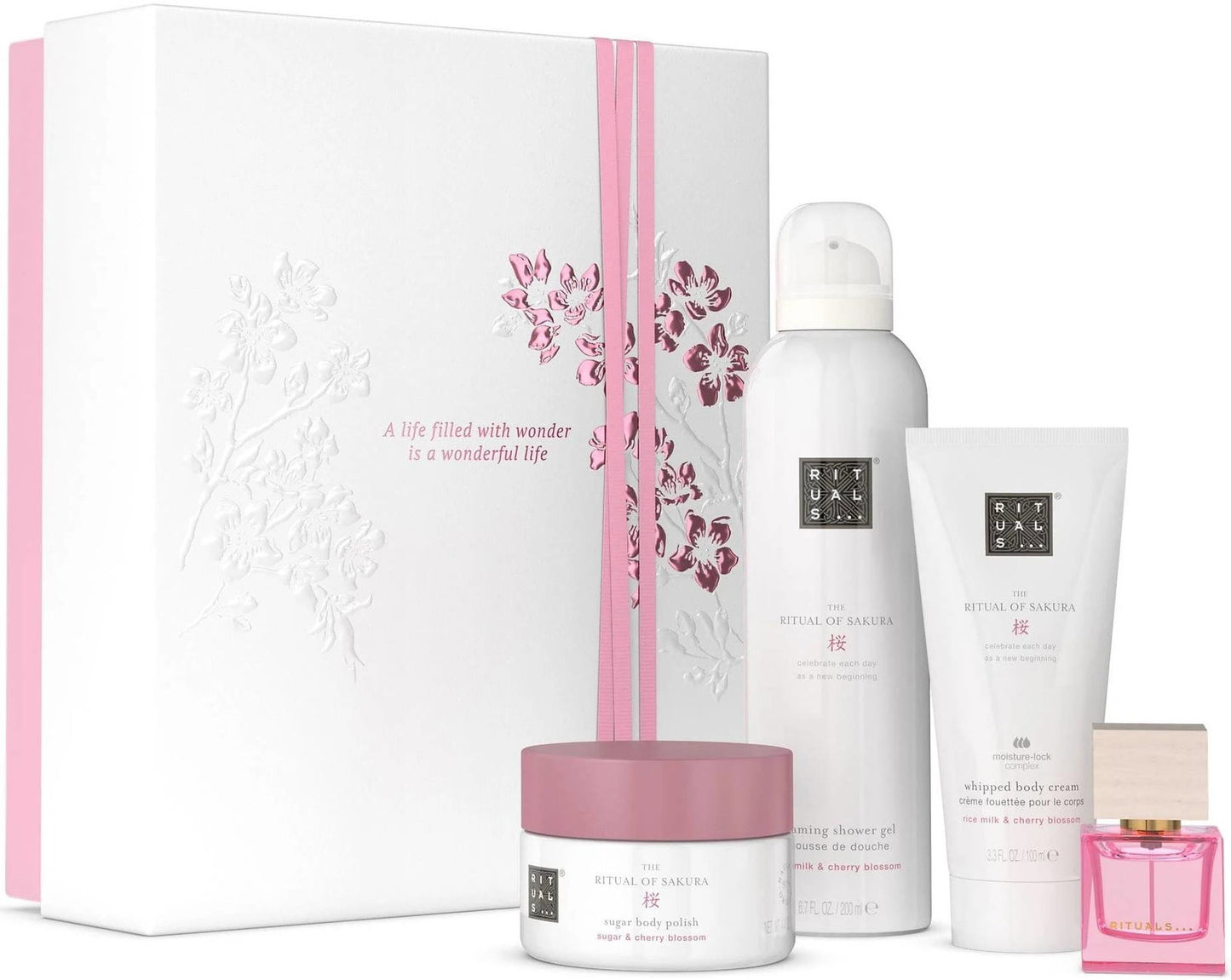 Rituals Hautpflegeset Set Rituals: The Ritual Of Sakura, Rejuvenating, Body Scrub, 125 g + The Ritual Of Sakura, Shower Mouss